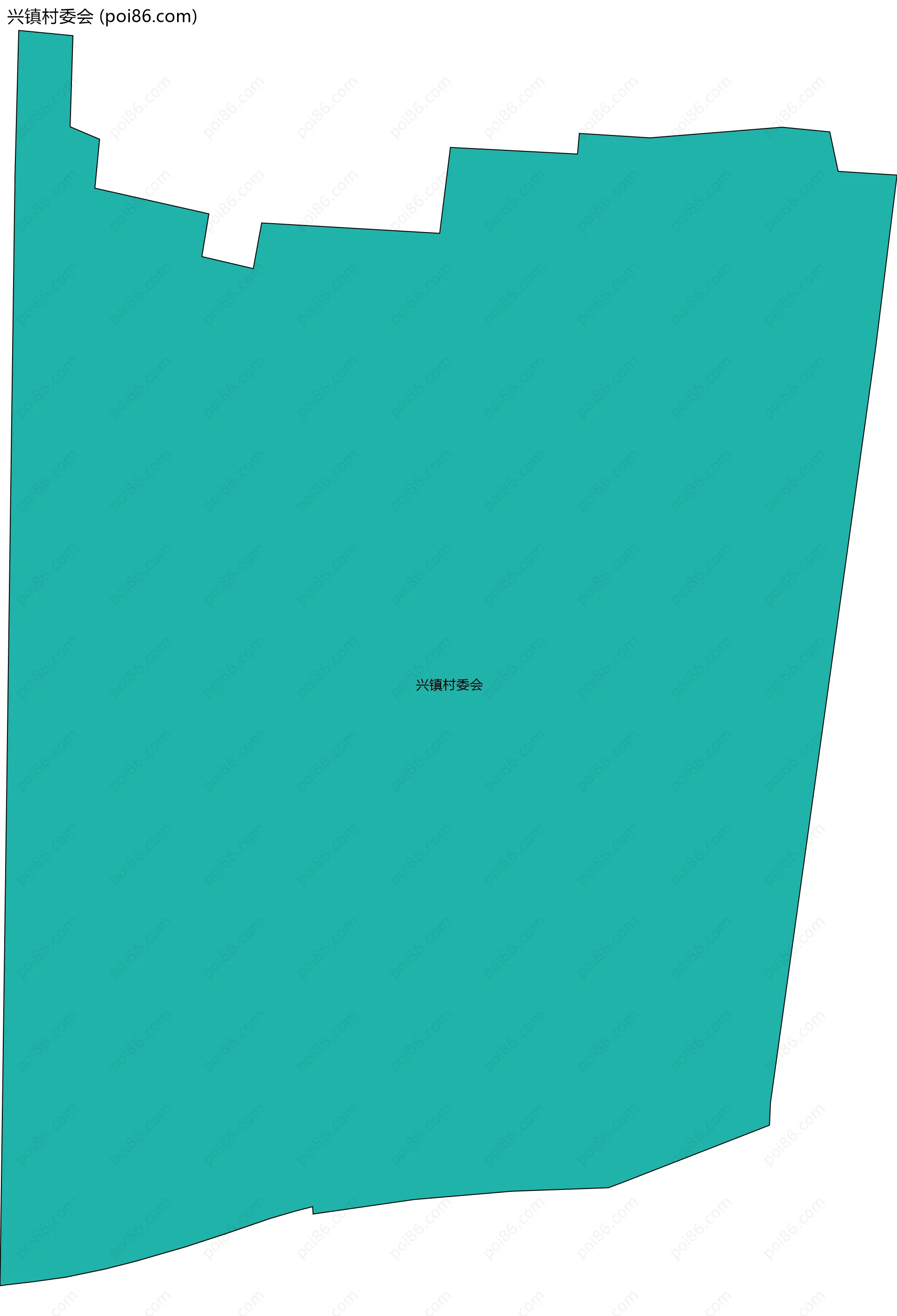 兴镇村委会边界地图