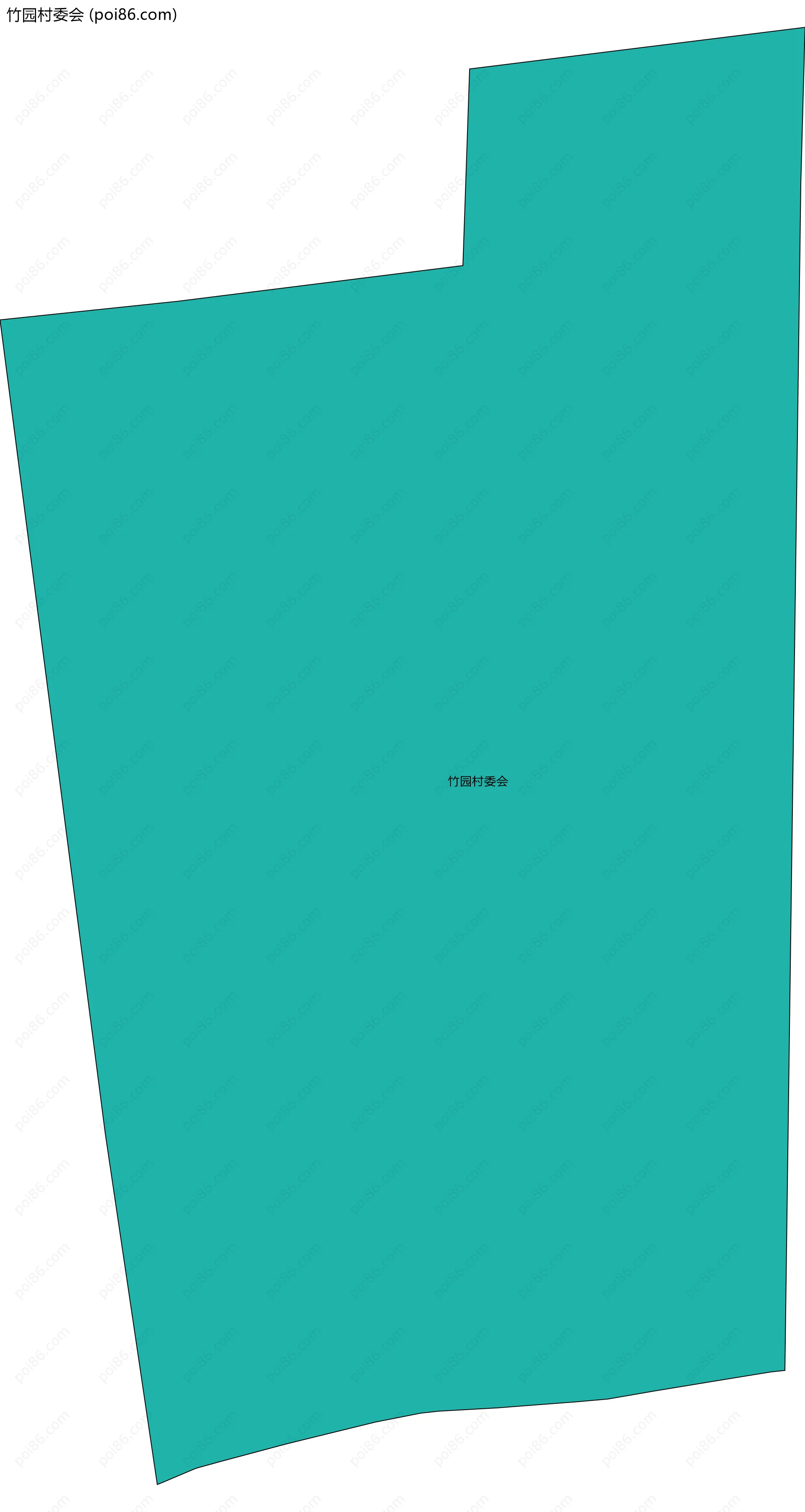 竹园村委会边界地图