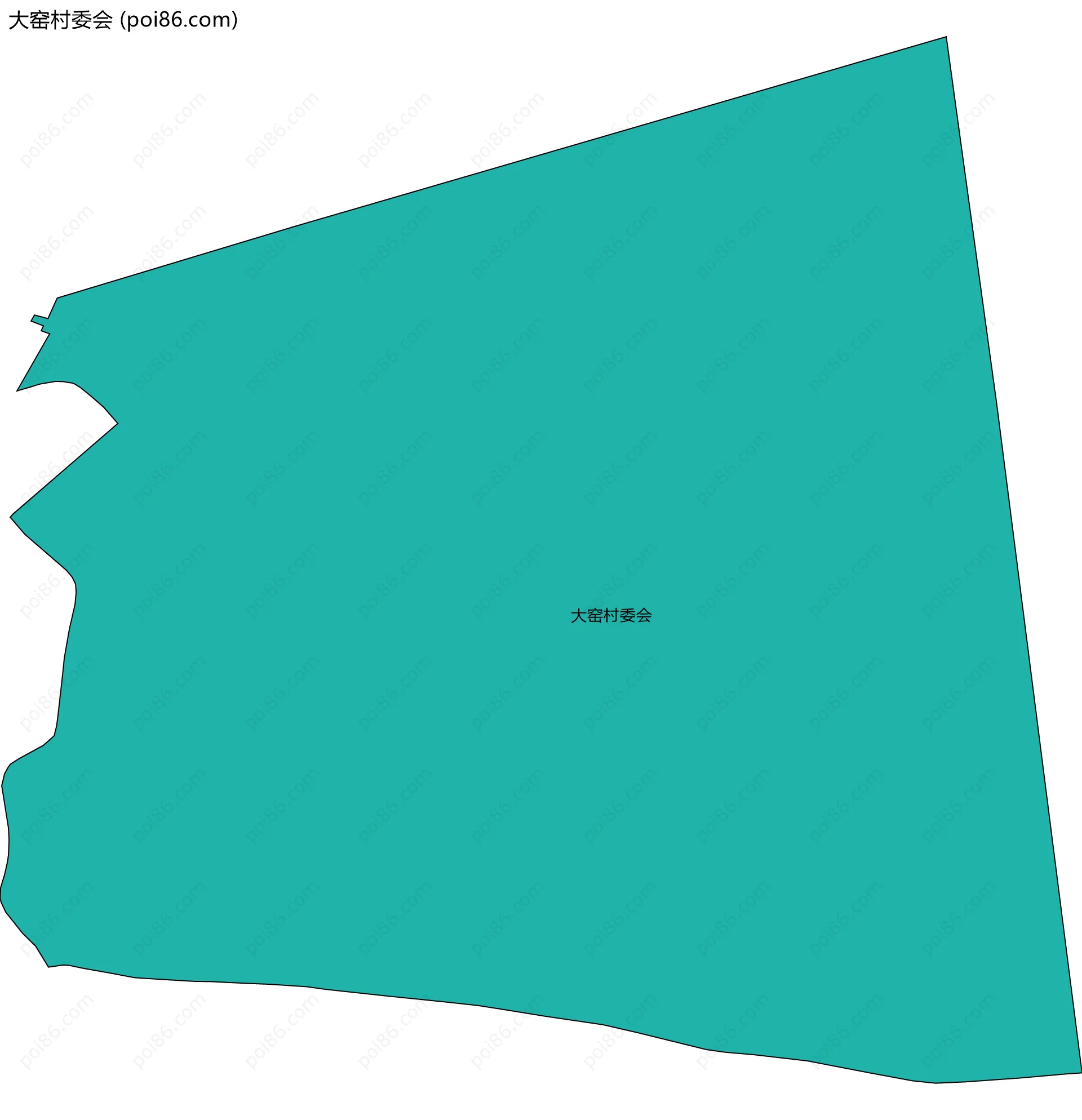 大窑村委会边界地图
