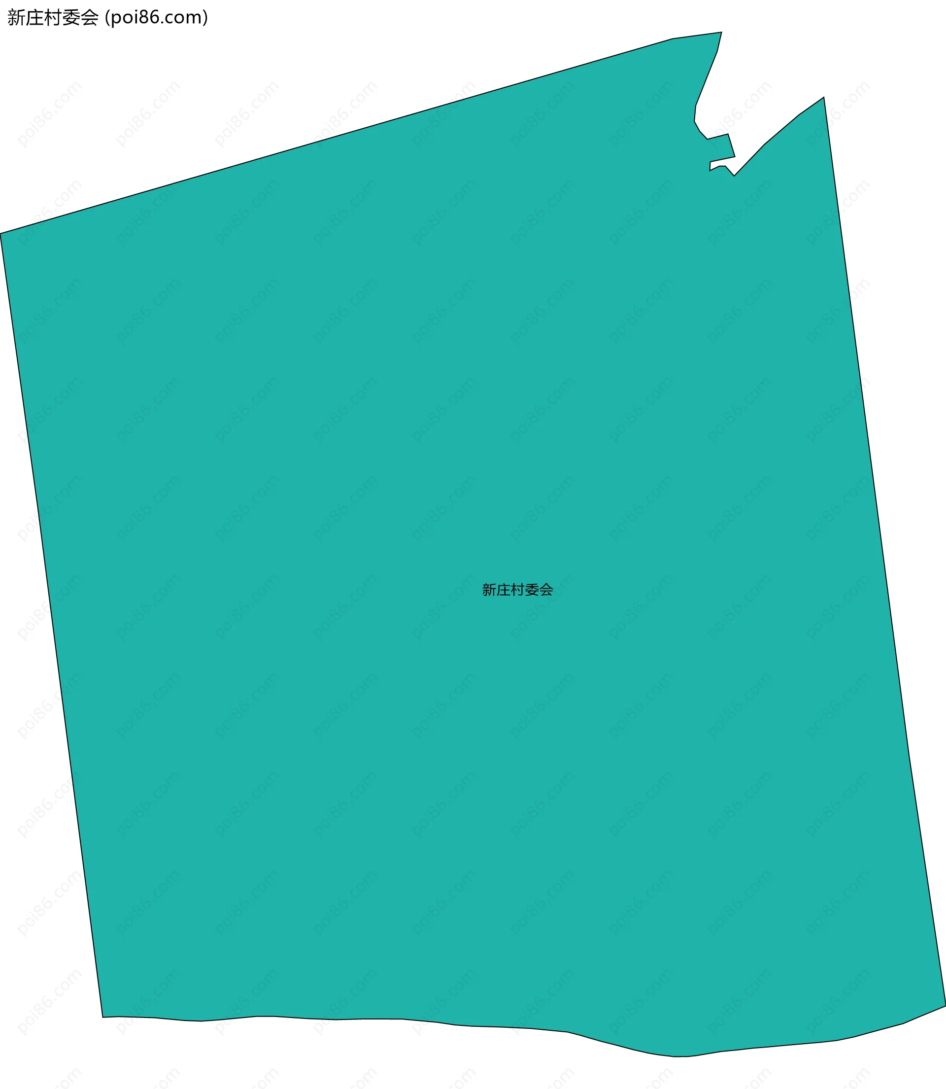 新庄村委会边界地图