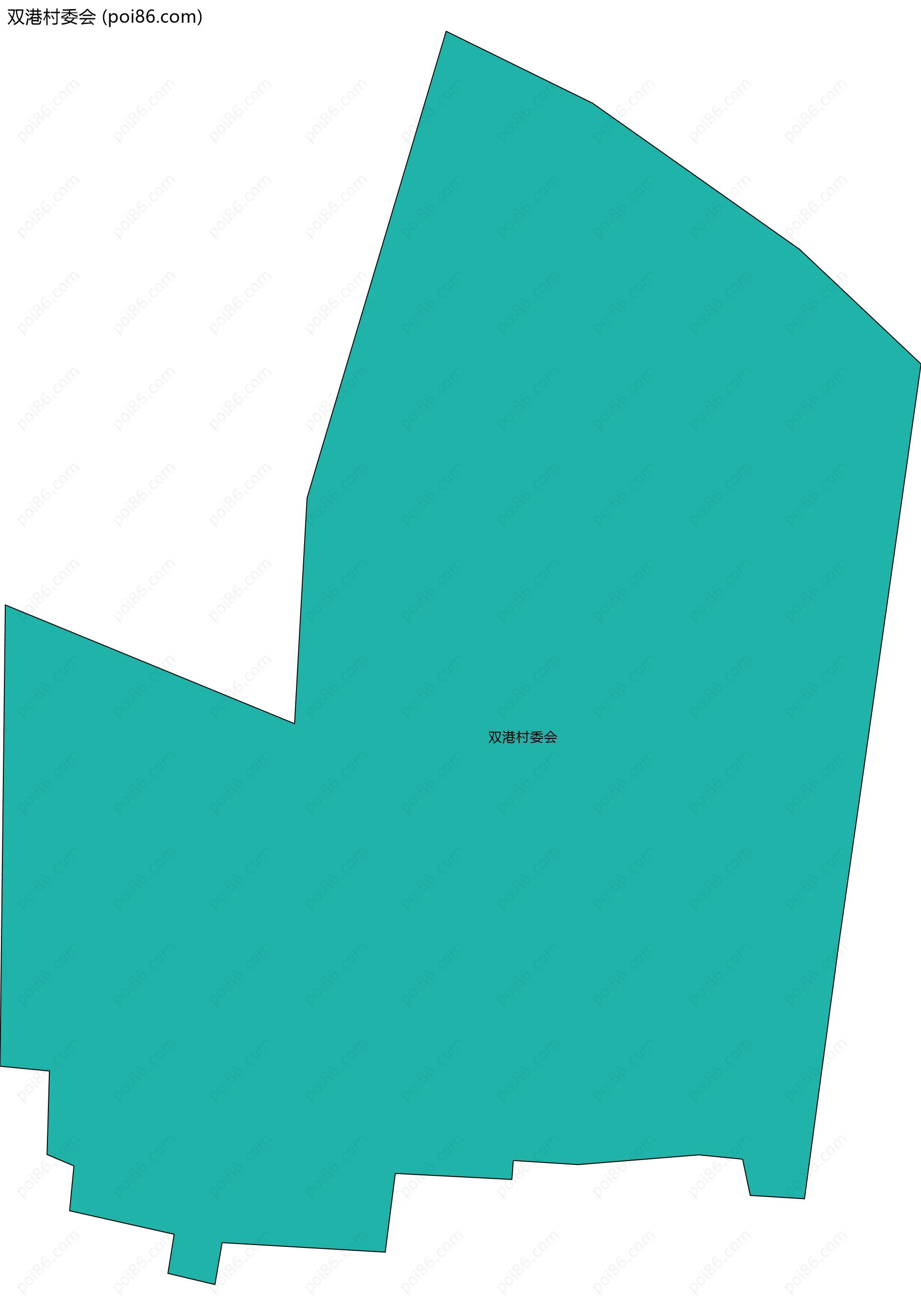 双港村委会边界地图