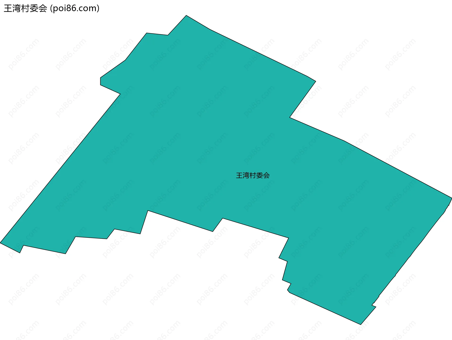 王湾村委会边界地图