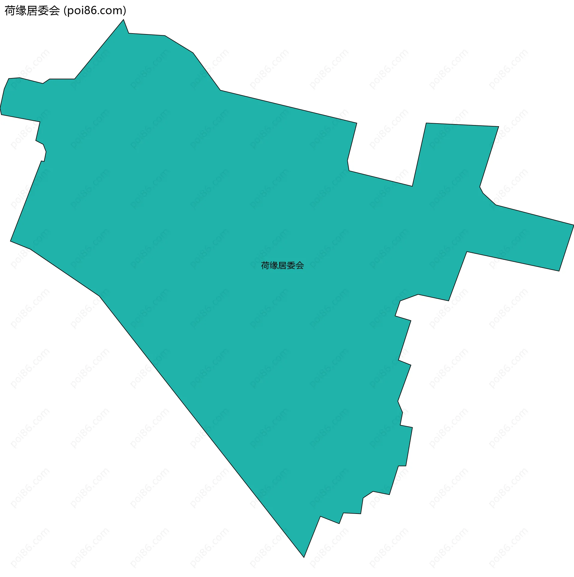 荷缘居委会边界地图