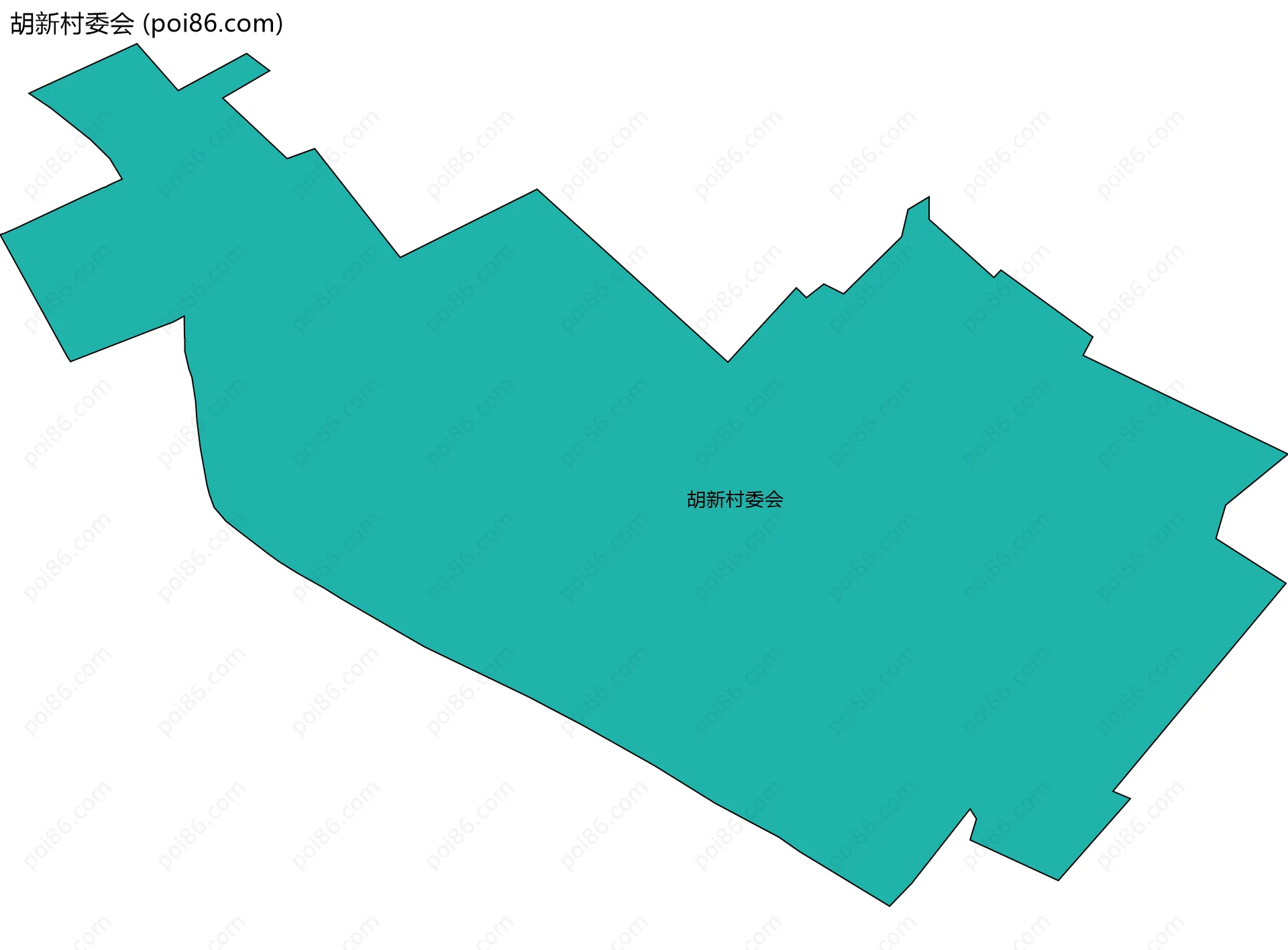 胡新村委会边界地图