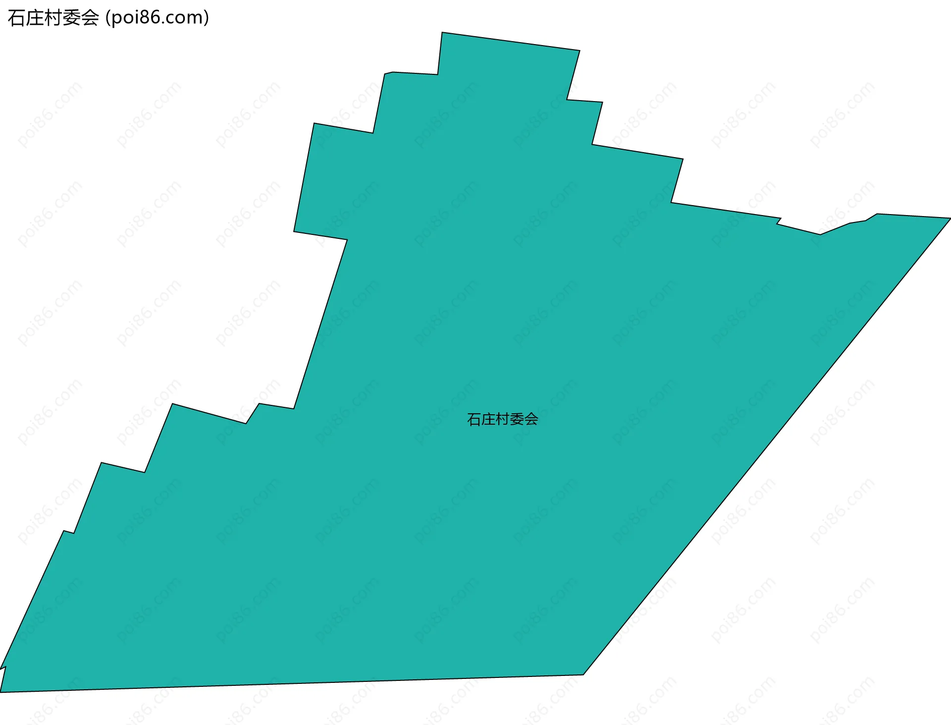 石庄村委会边界地图