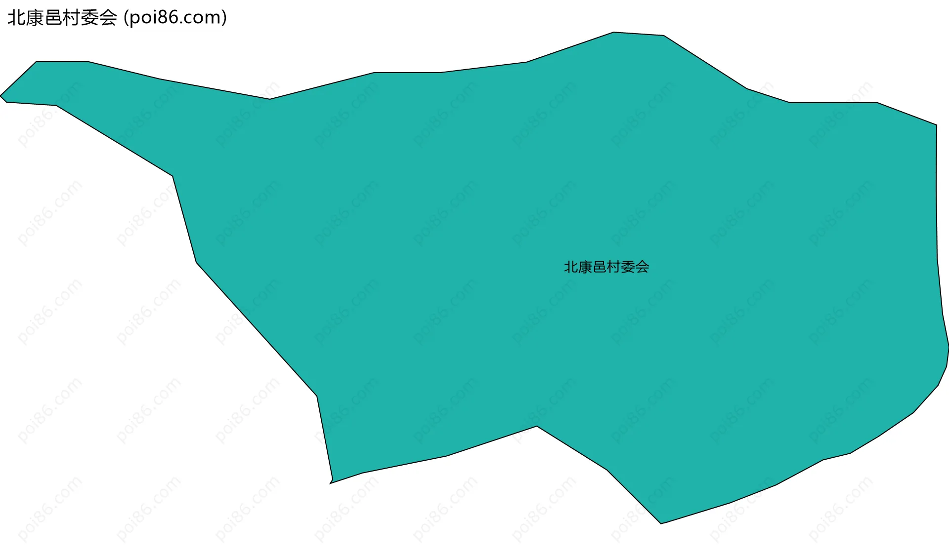 北康邑村委会边界地图