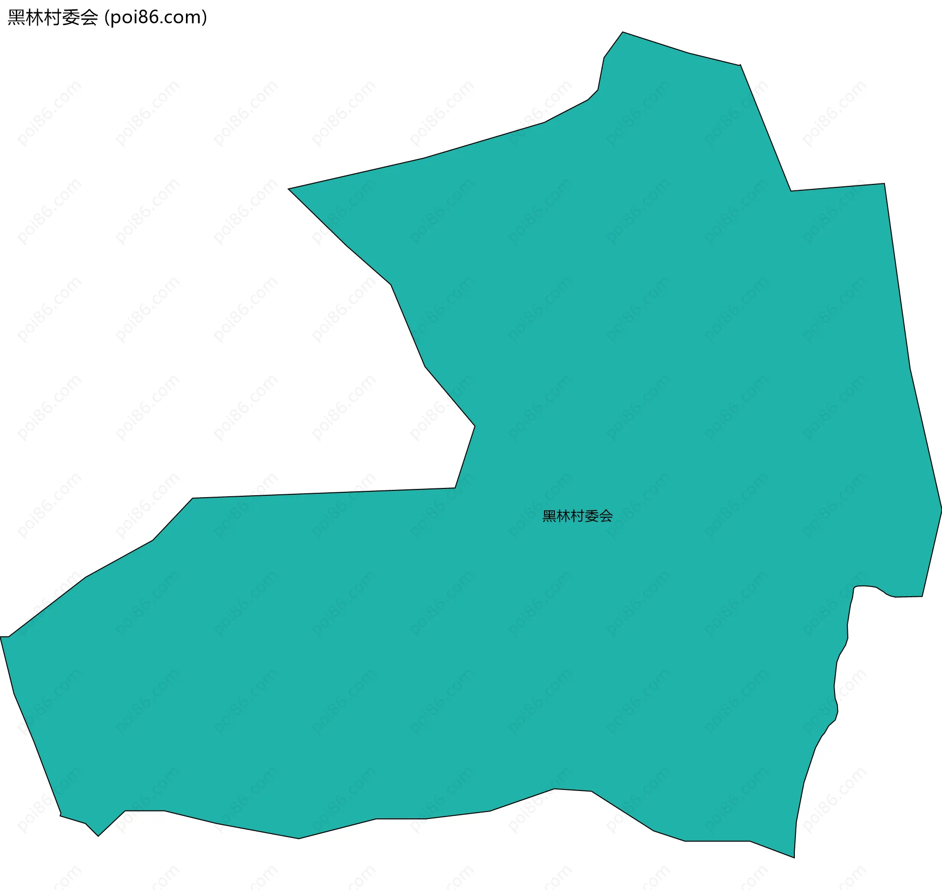 黑林村委会边界地图