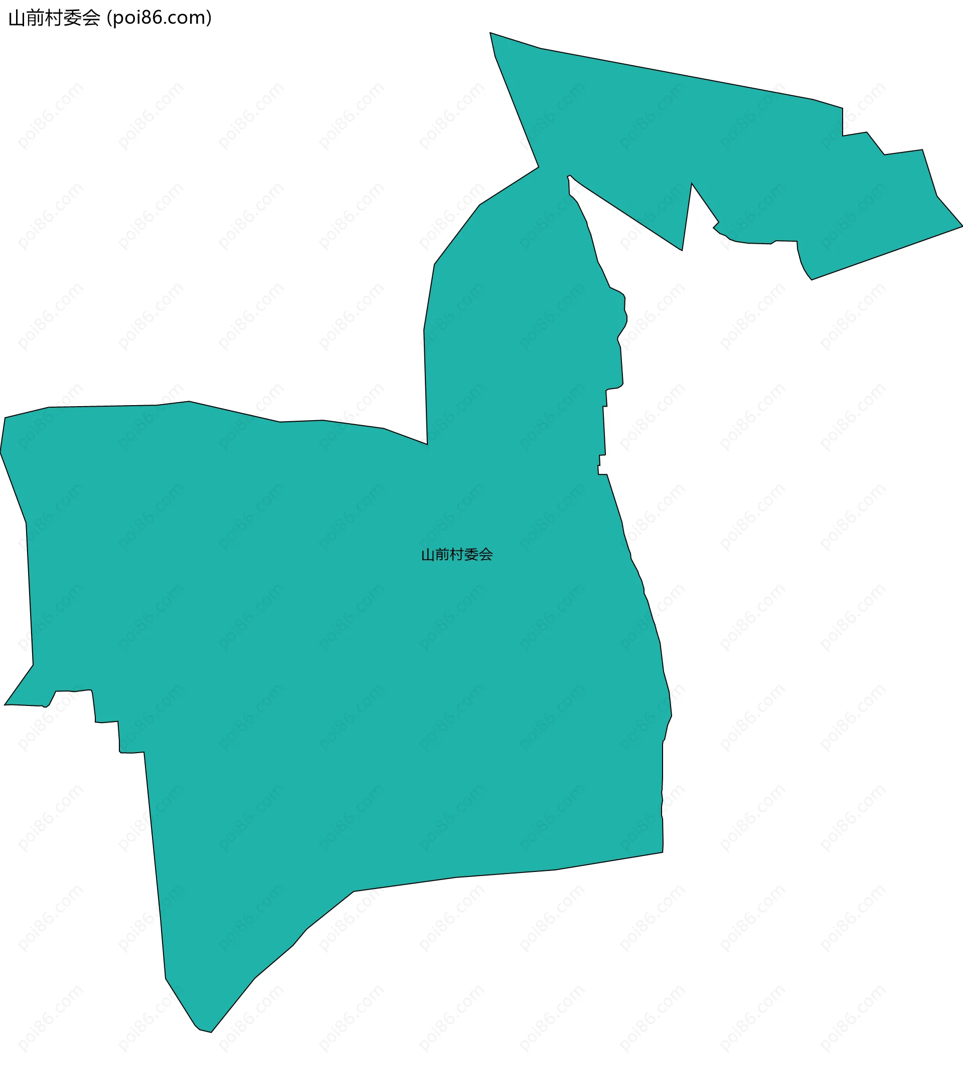 山前村委会边界地图