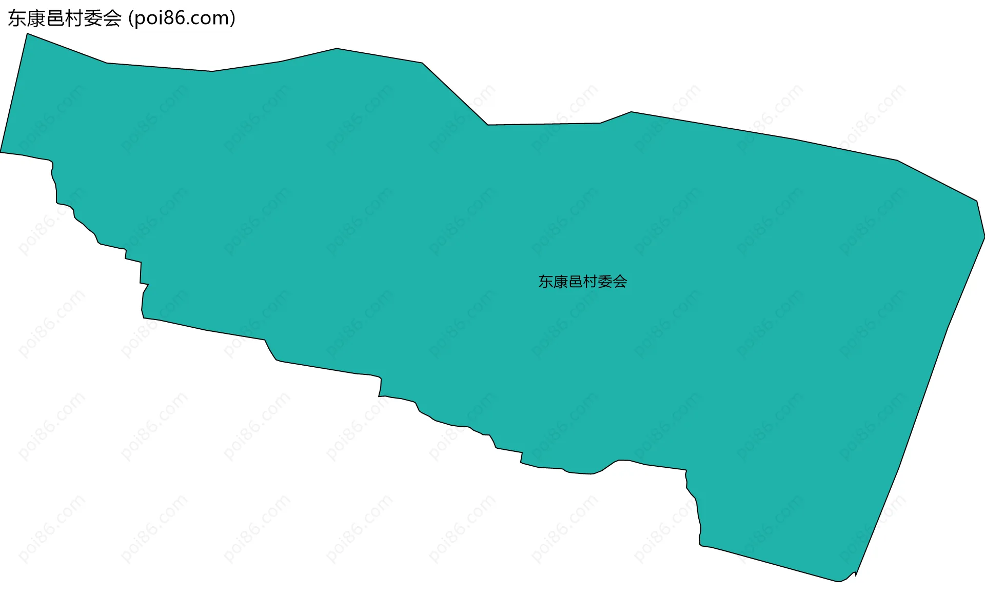 东康邑村委会边界地图
