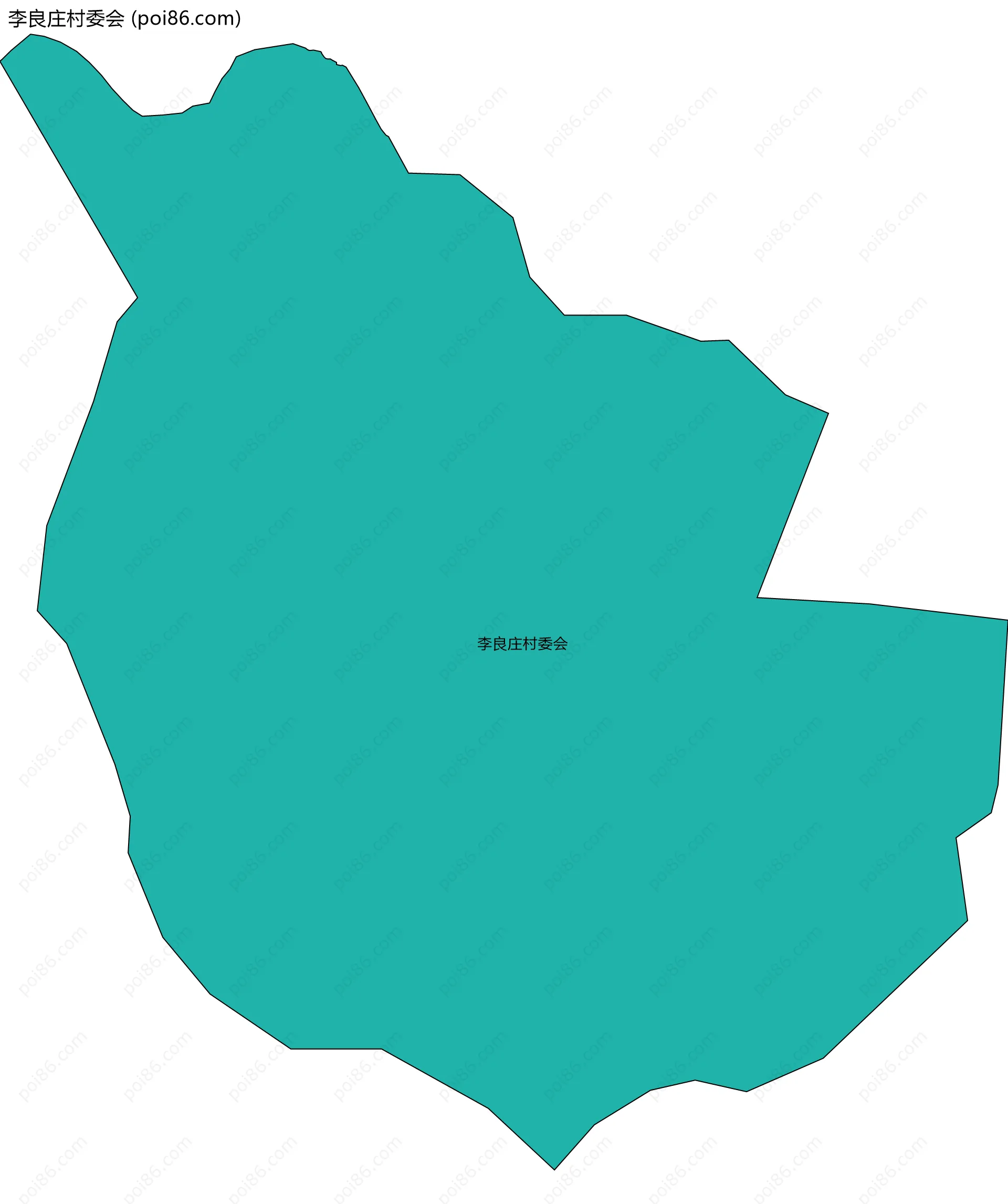 李良庄村委会边界地图