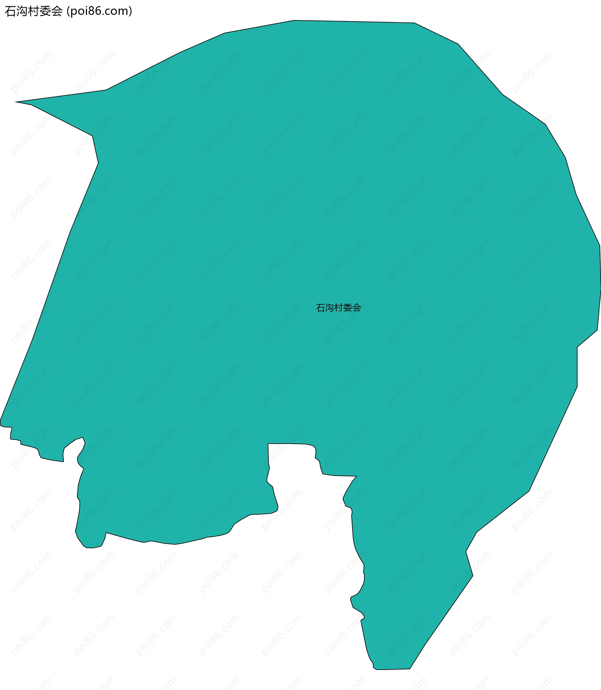 石沟村委会边界地图