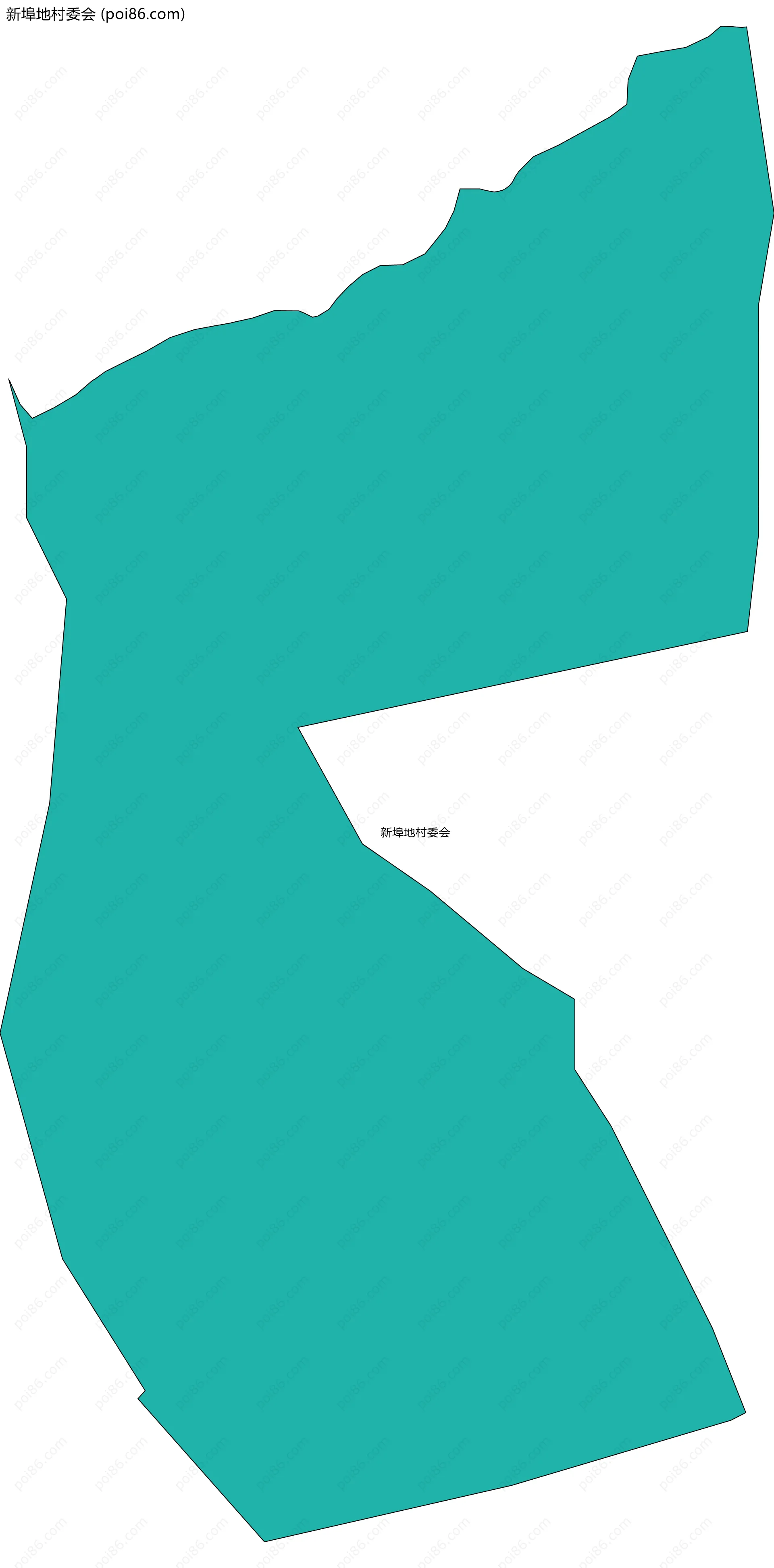 新埠地村委会边界地图