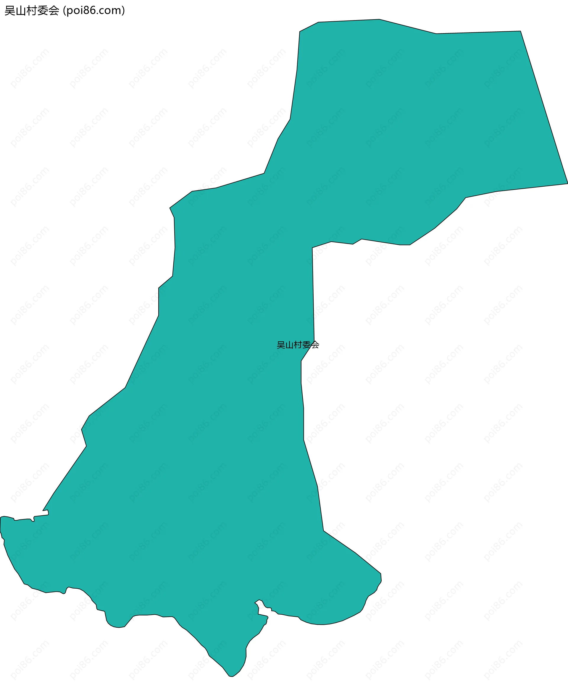 吴山村委会边界地图