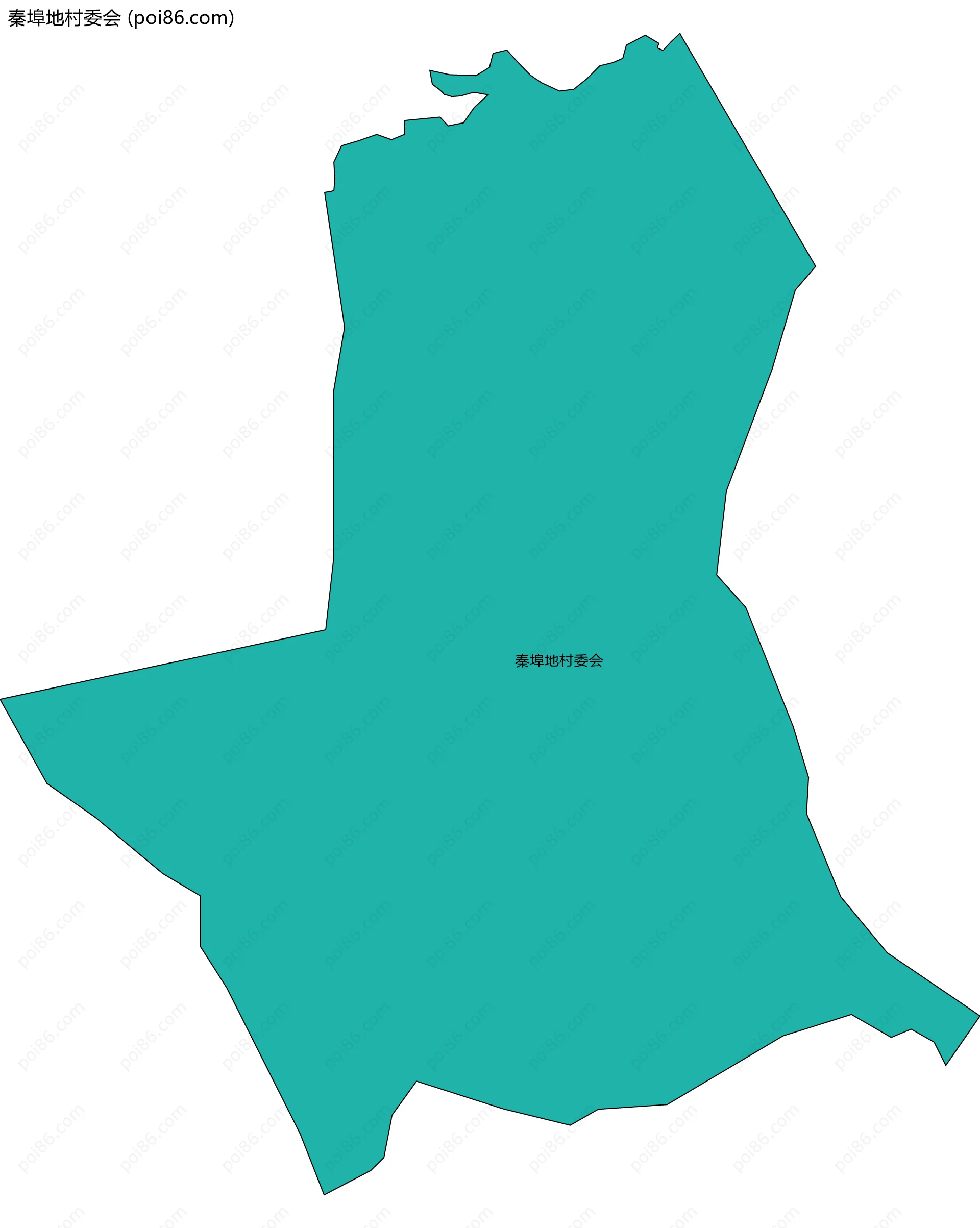 秦埠地村委会边界地图