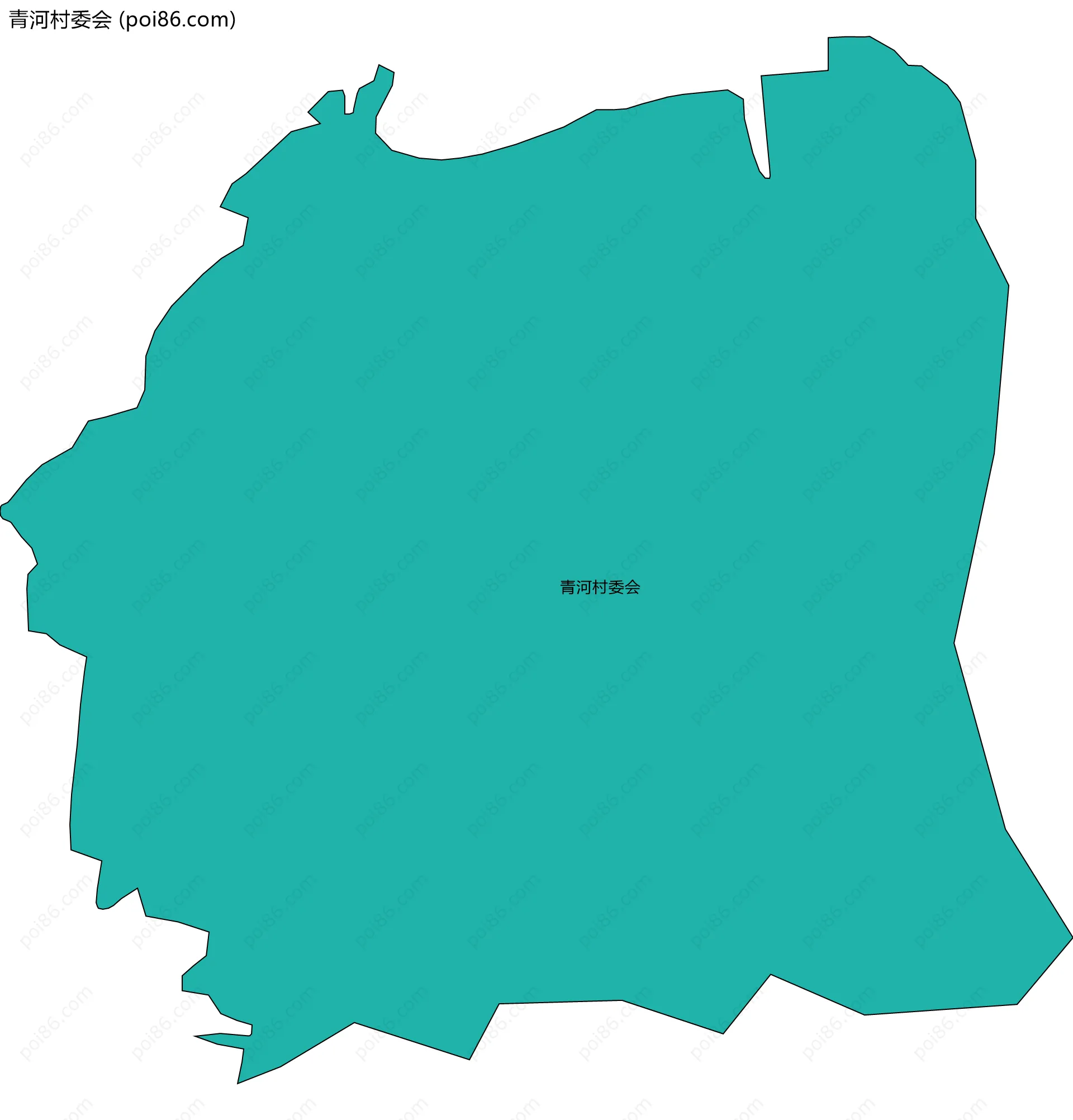 青河村委会边界地图