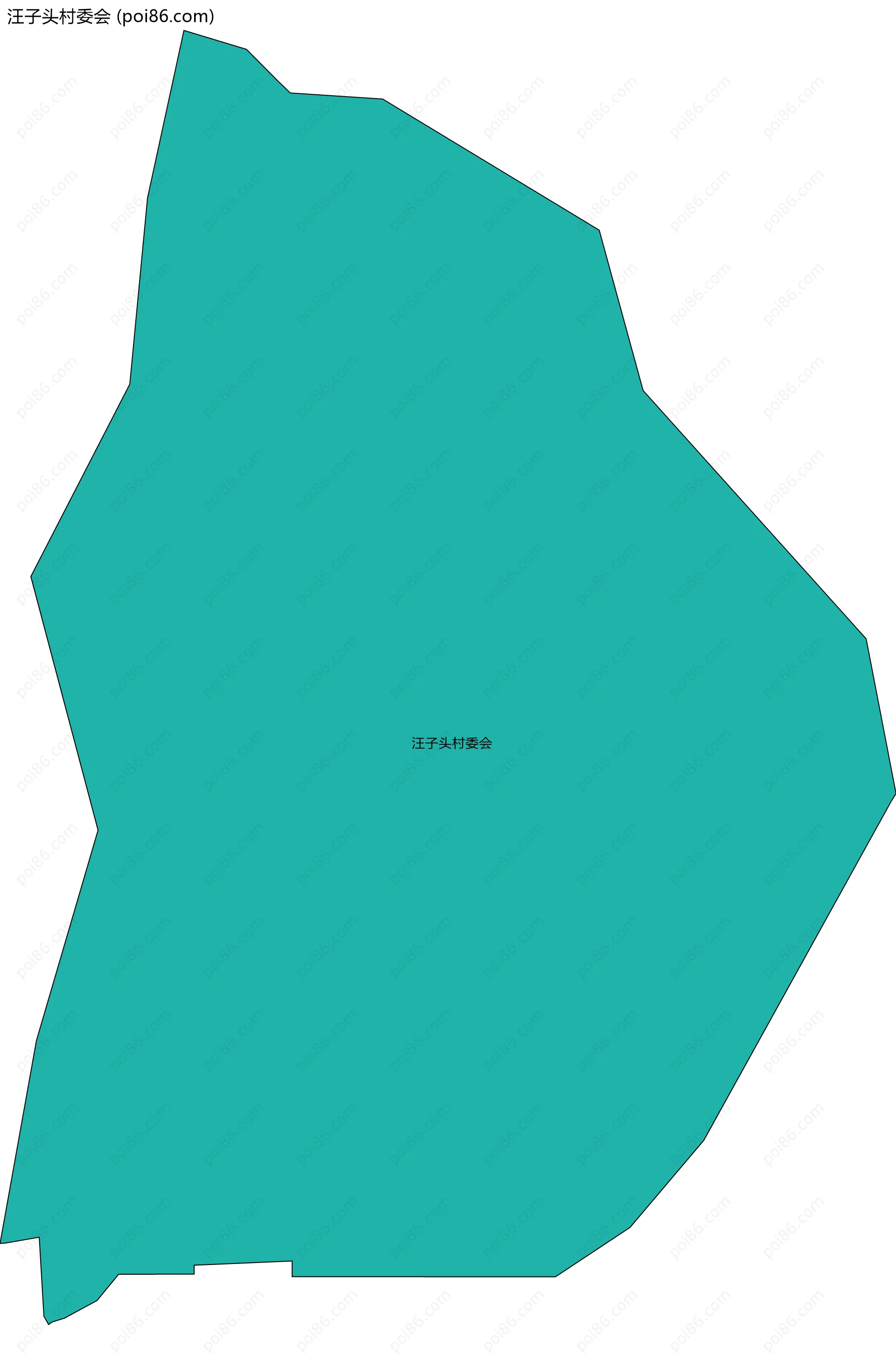 汪子头村委会边界地图