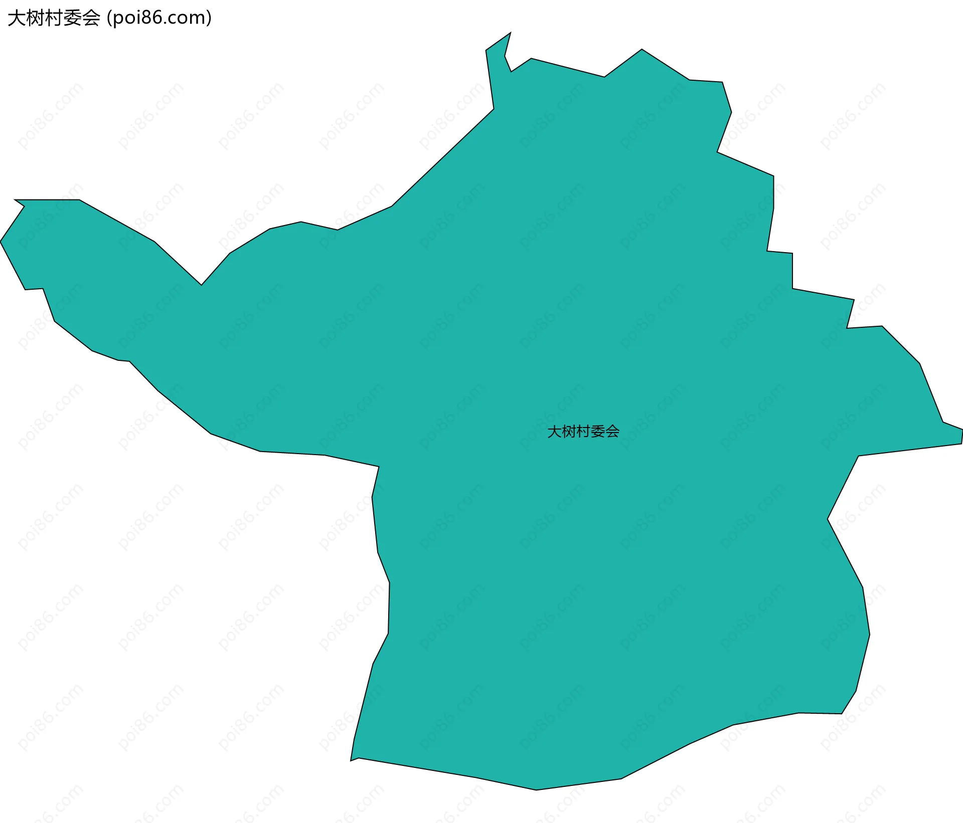 大树村委会边界地图