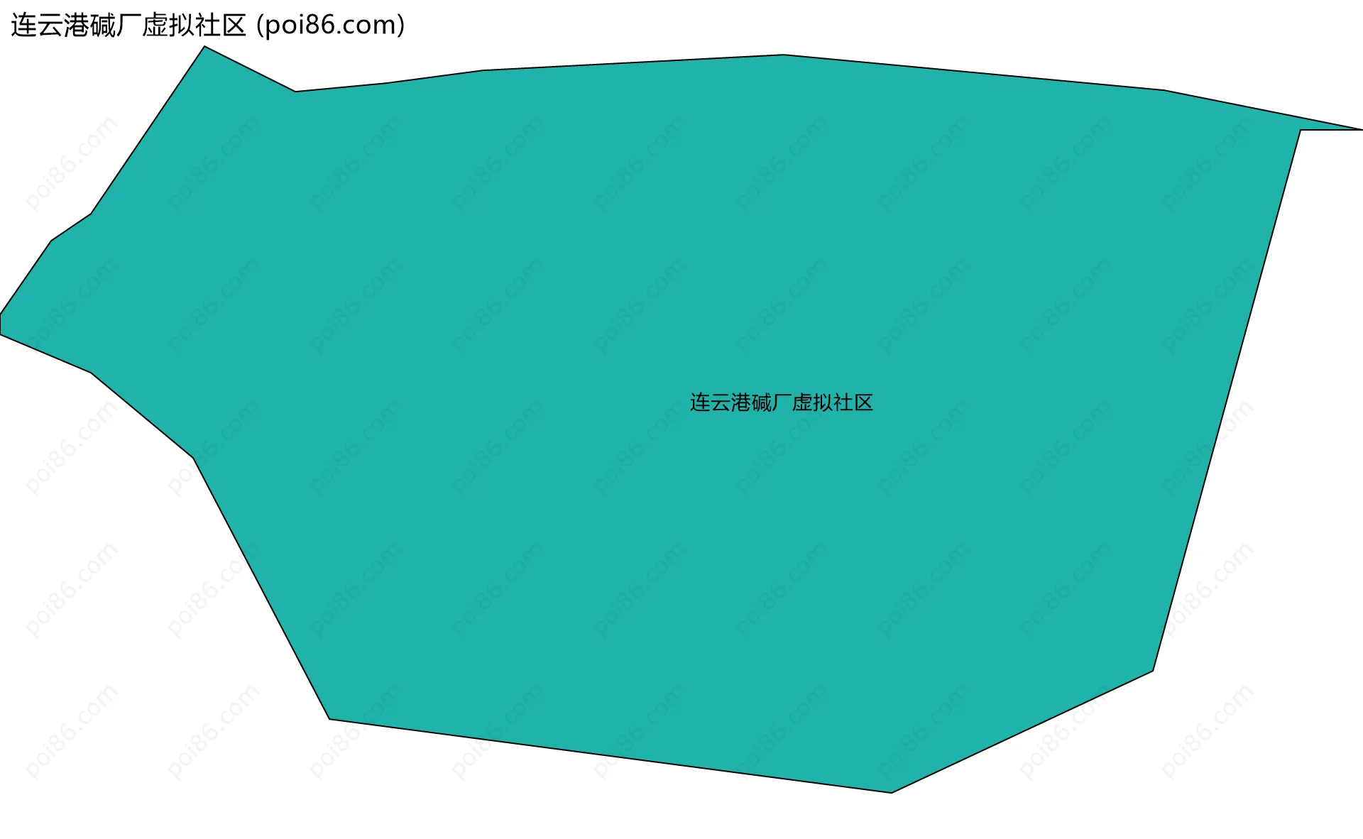 连云港碱厂虚拟社区边界地图