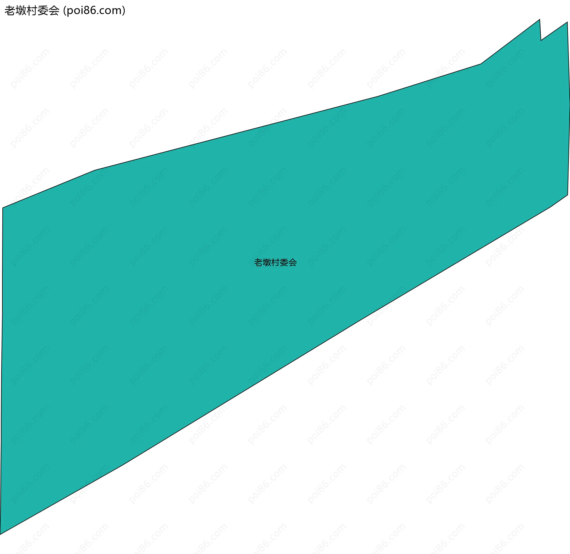 老墩村委会边界地图