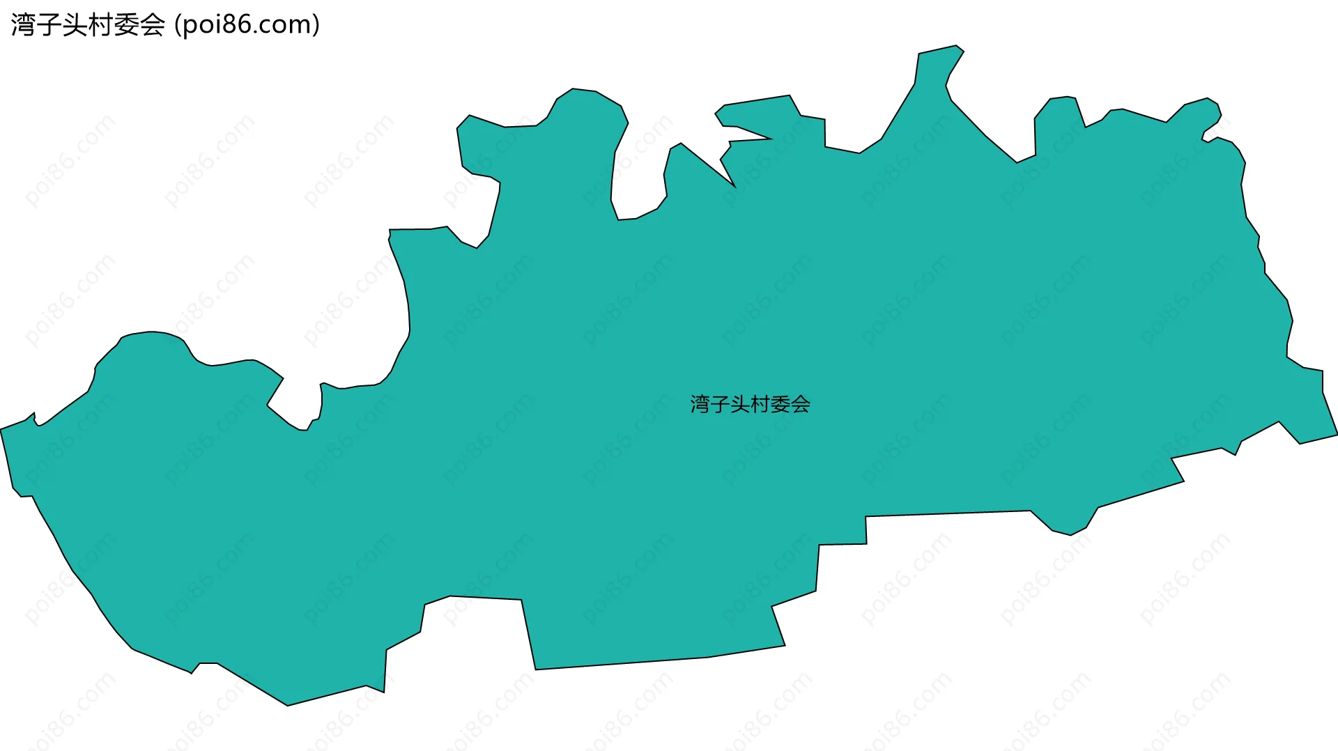 湾子头村委会边界地图