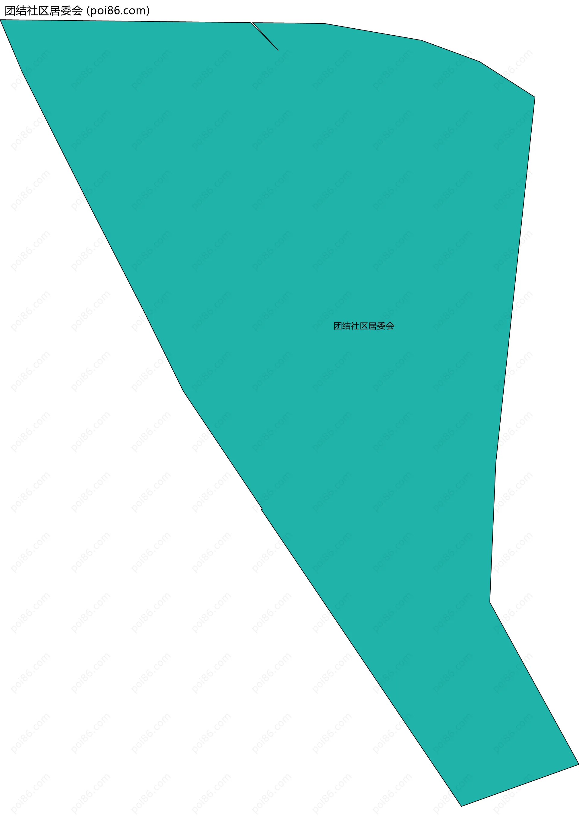 团结社区居委会边界地图