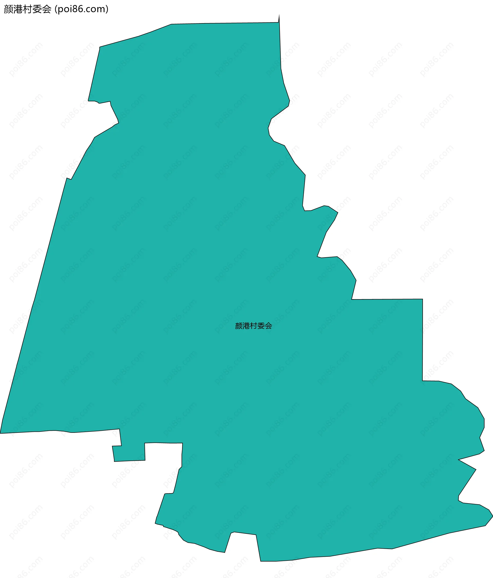 颜港村委会边界地图