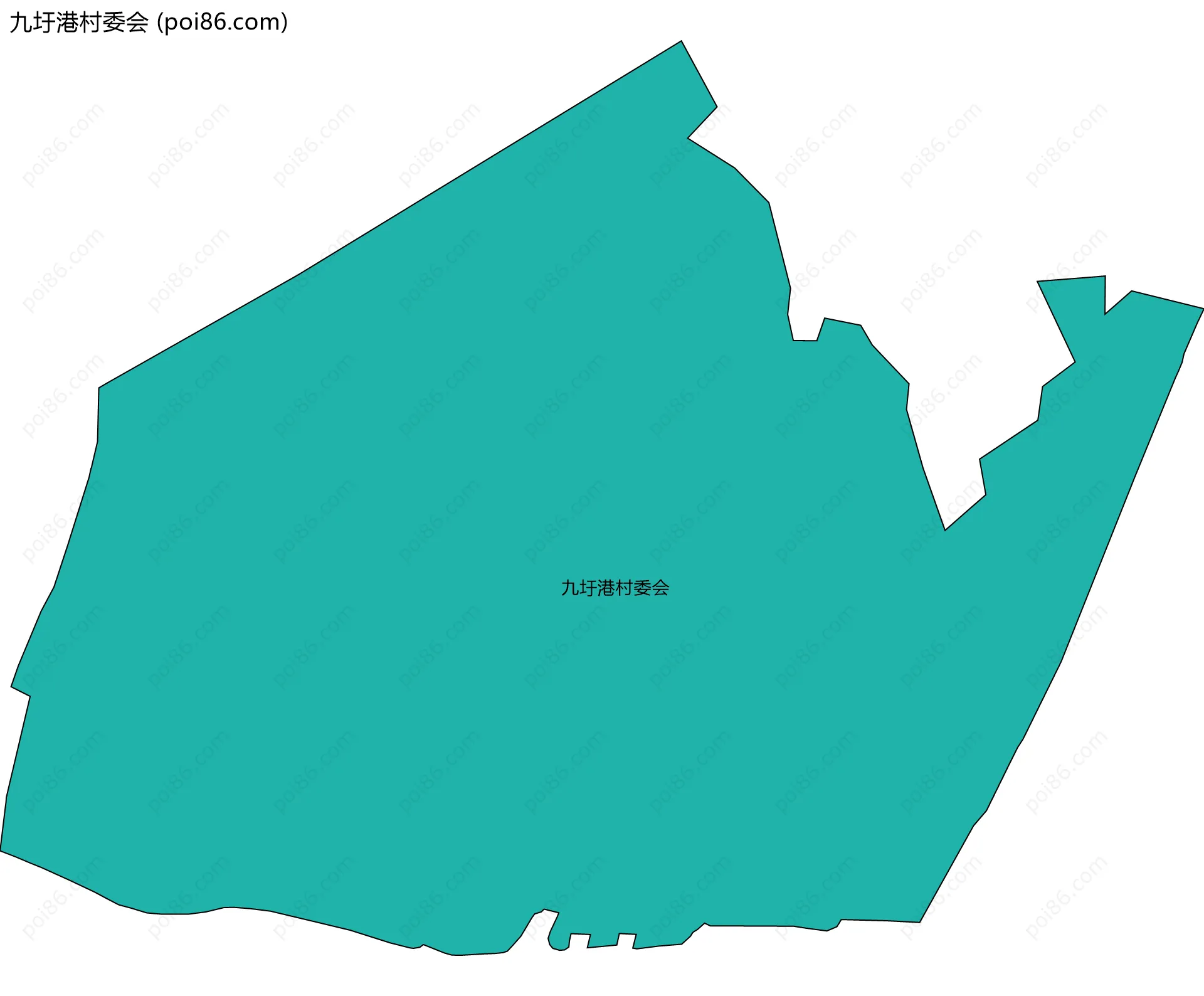 九圩港村委会边界地图