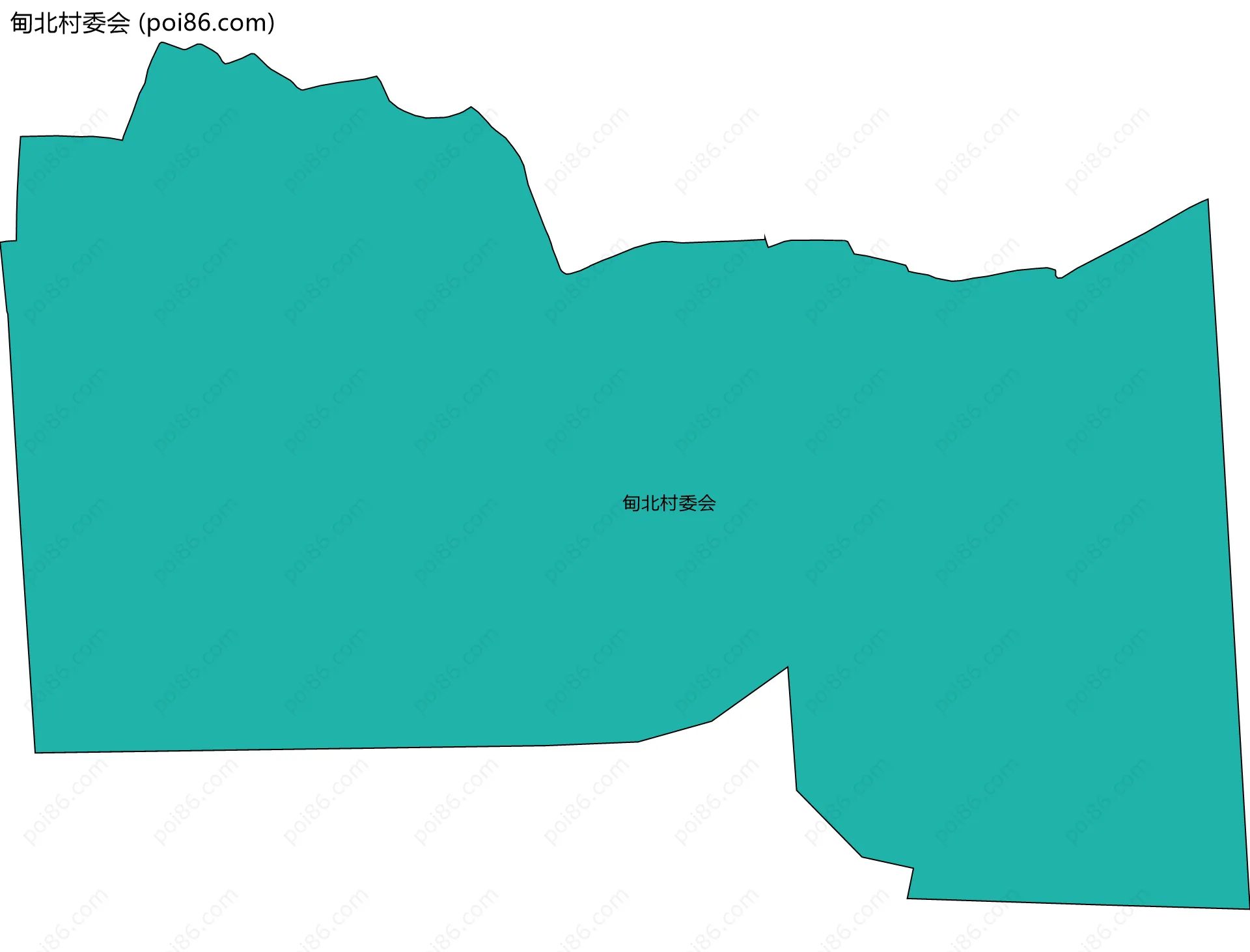甸北村委会边界地图