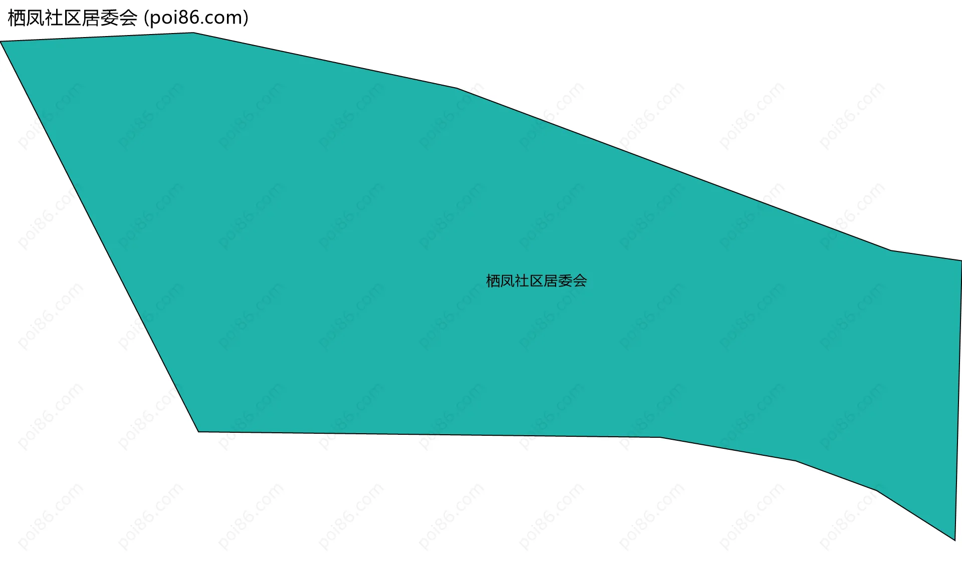 栖凤社区居委会边界地图