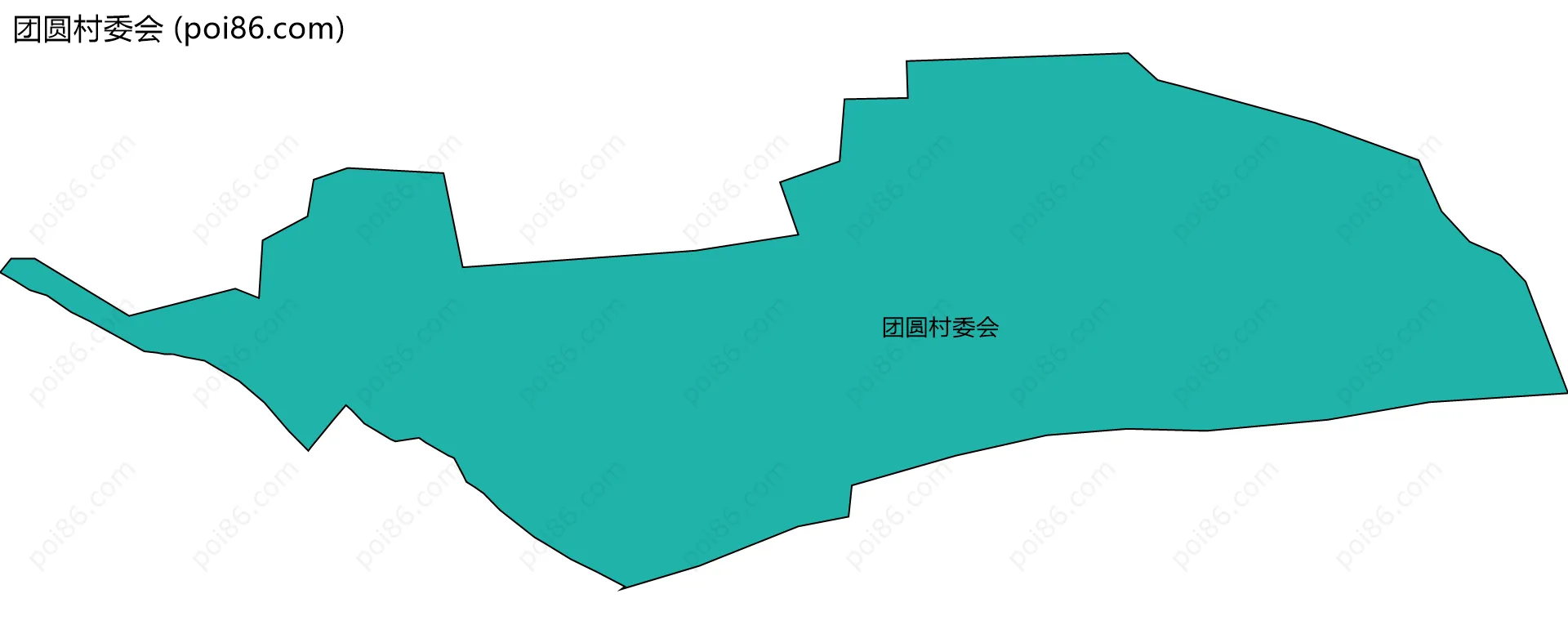 团圆村委会边界地图