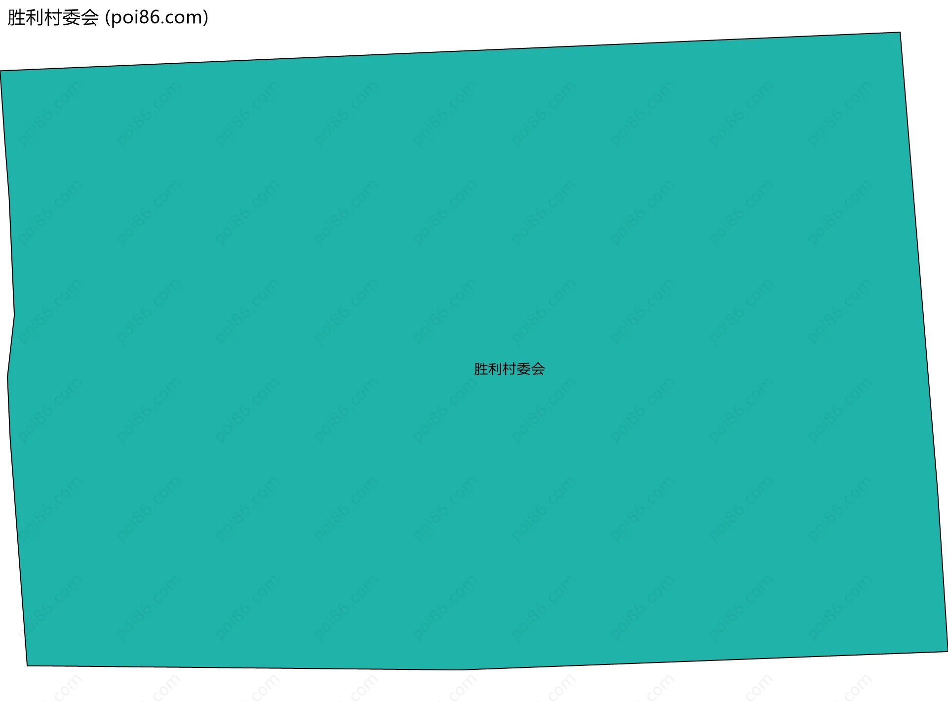 胜利村委会边界地图