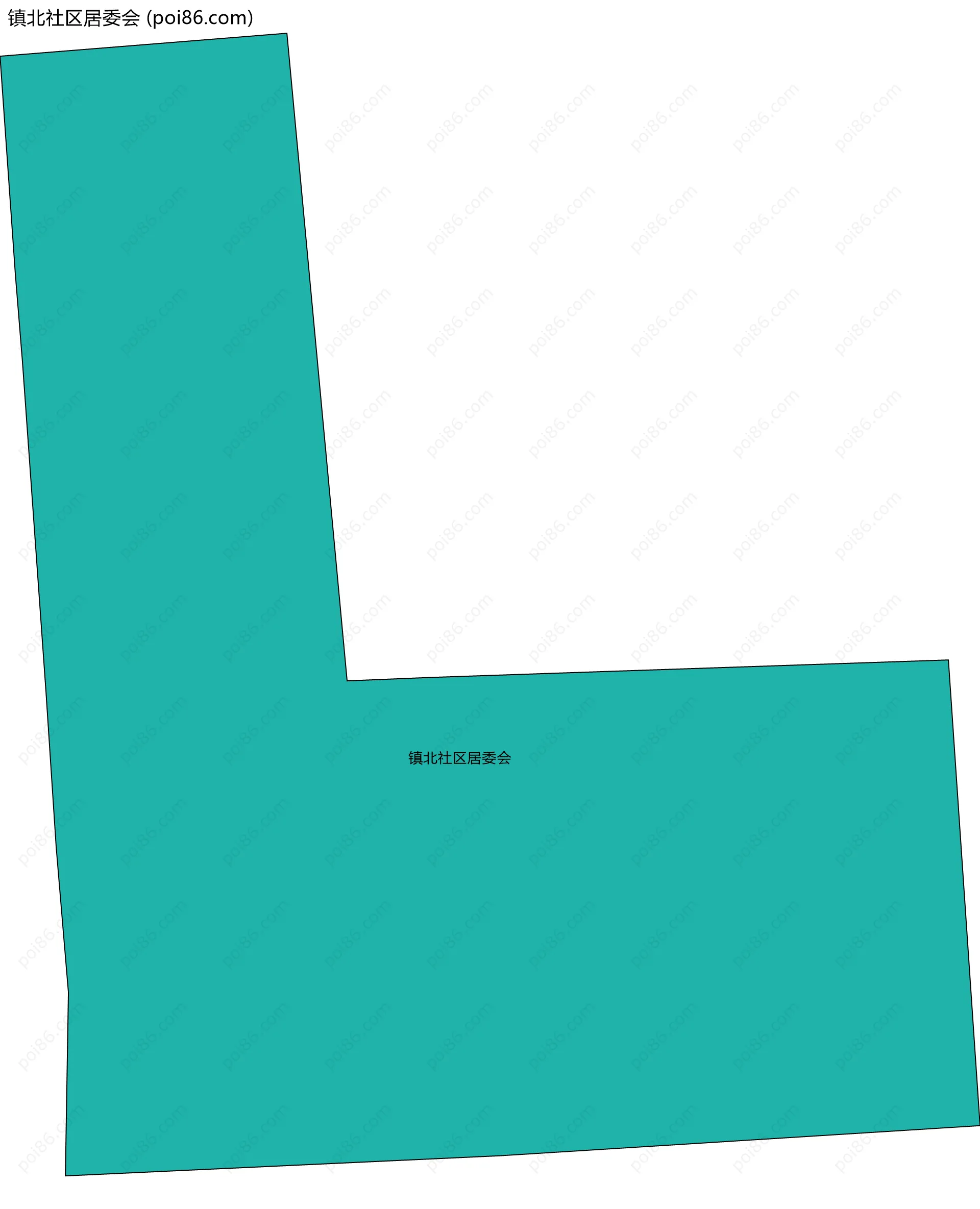 镇北社区居委会边界地图