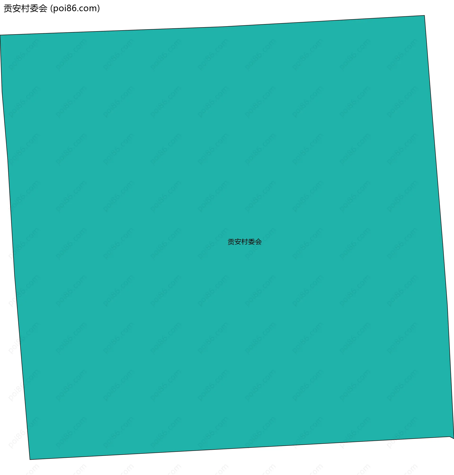 贡安村委会边界地图