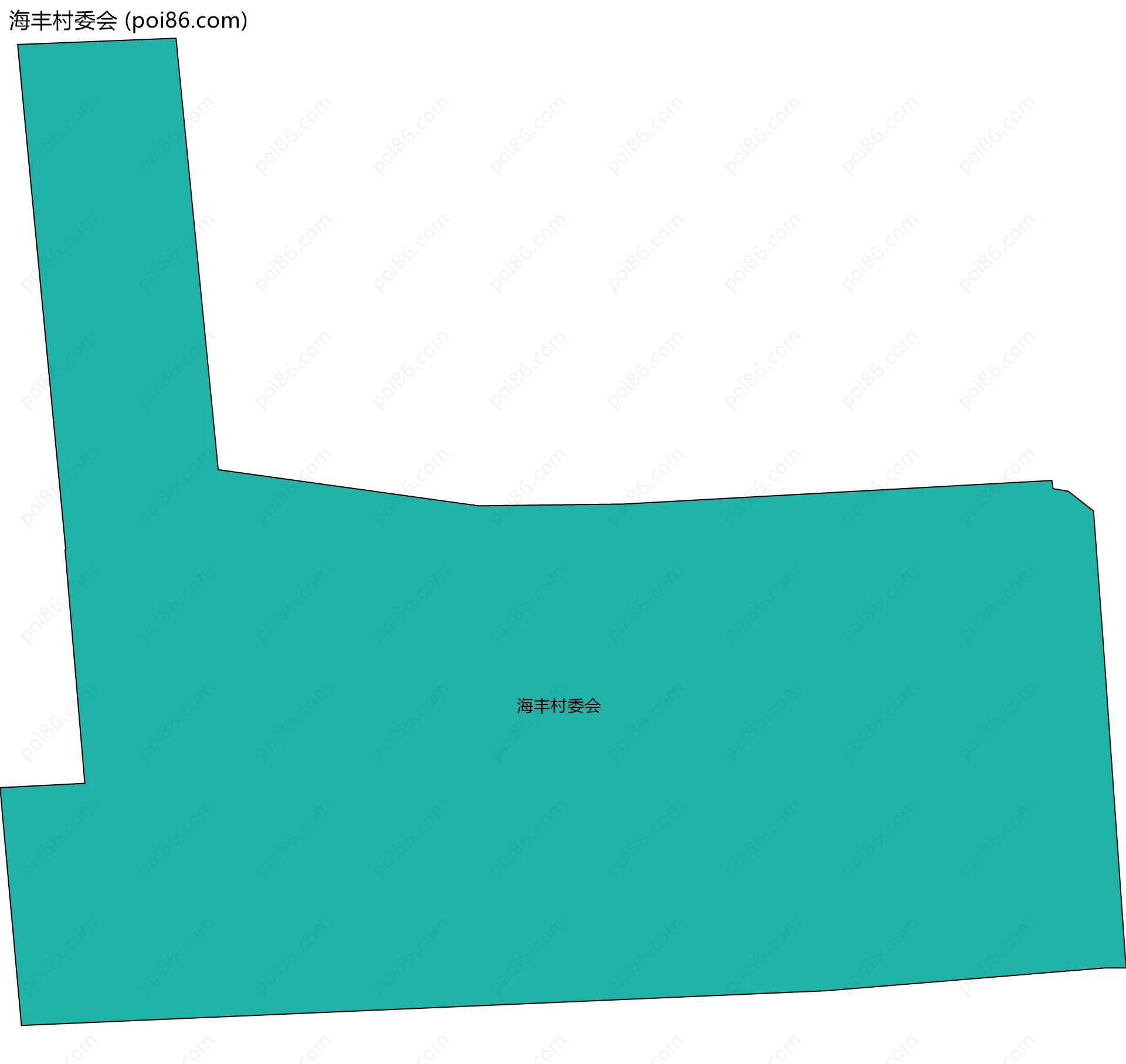 海丰村委会边界地图