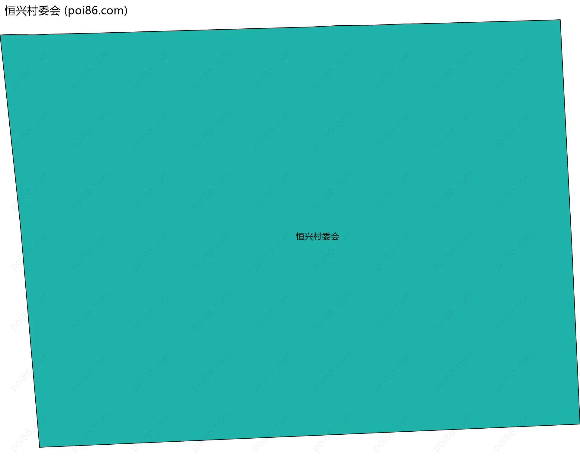 恒兴村委会边界地图