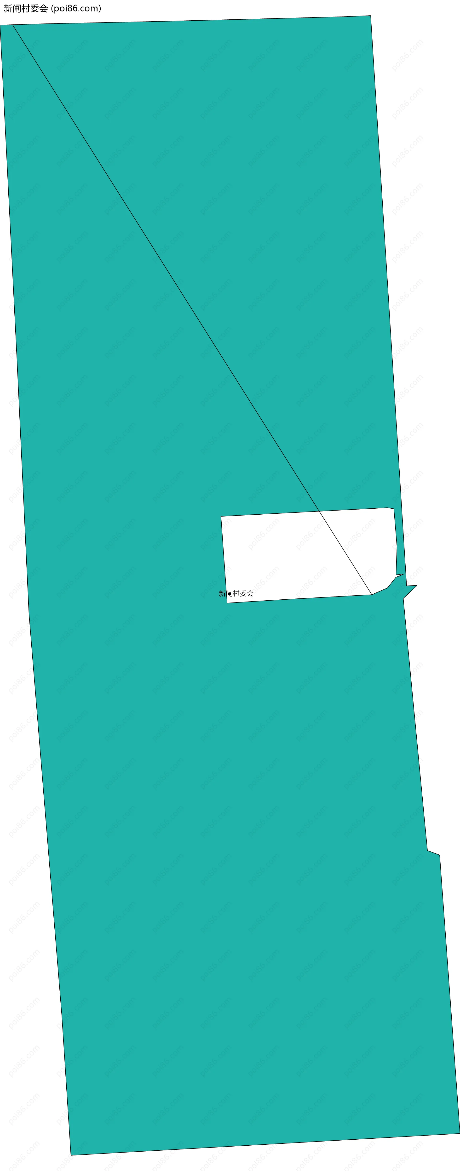 新闸村委会边界地图