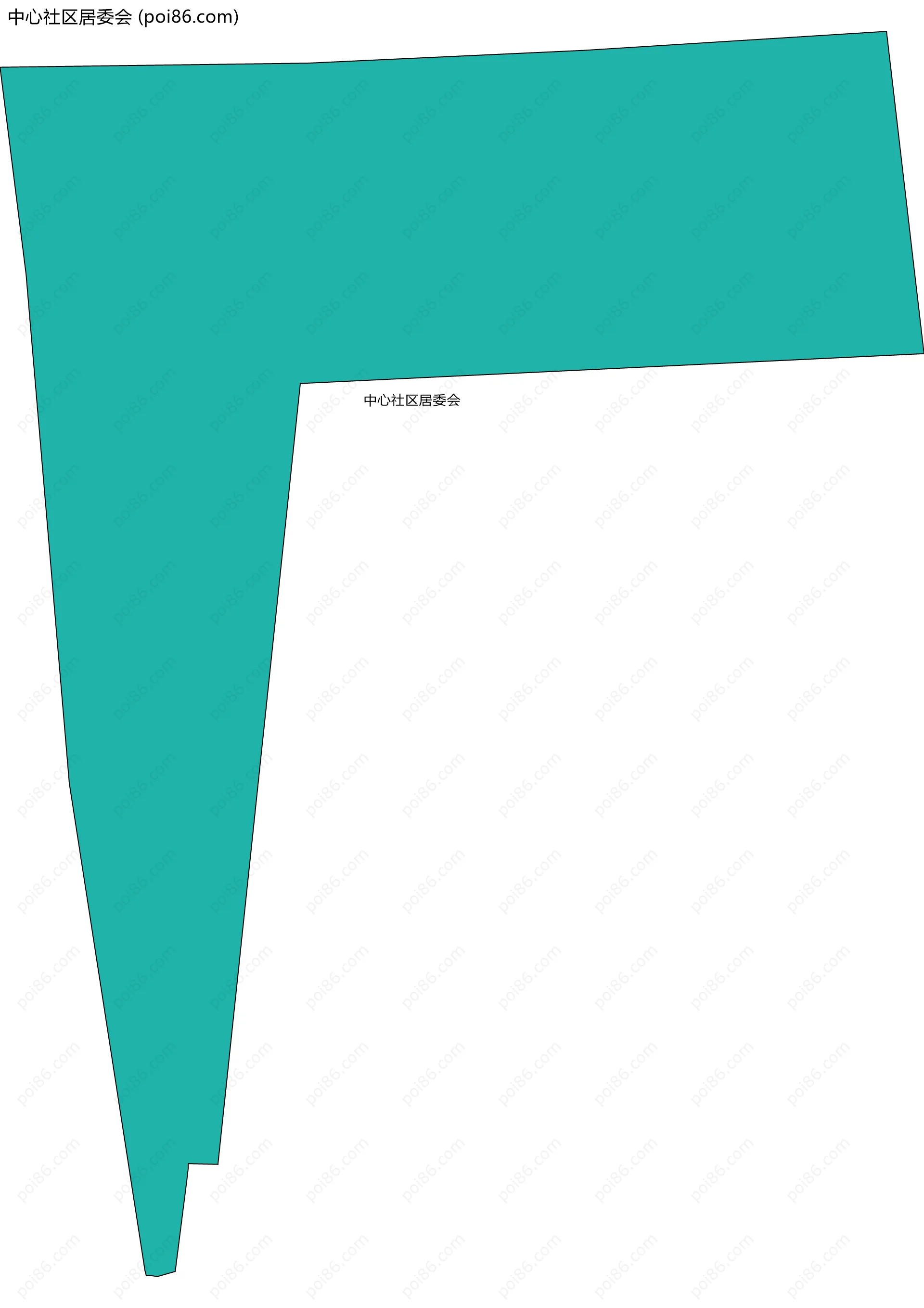 中心社区居委会边界地图