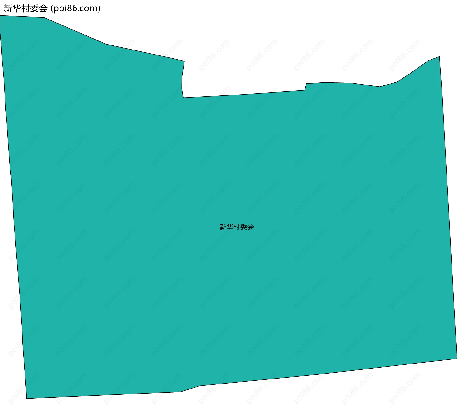 新华村委会边界地图