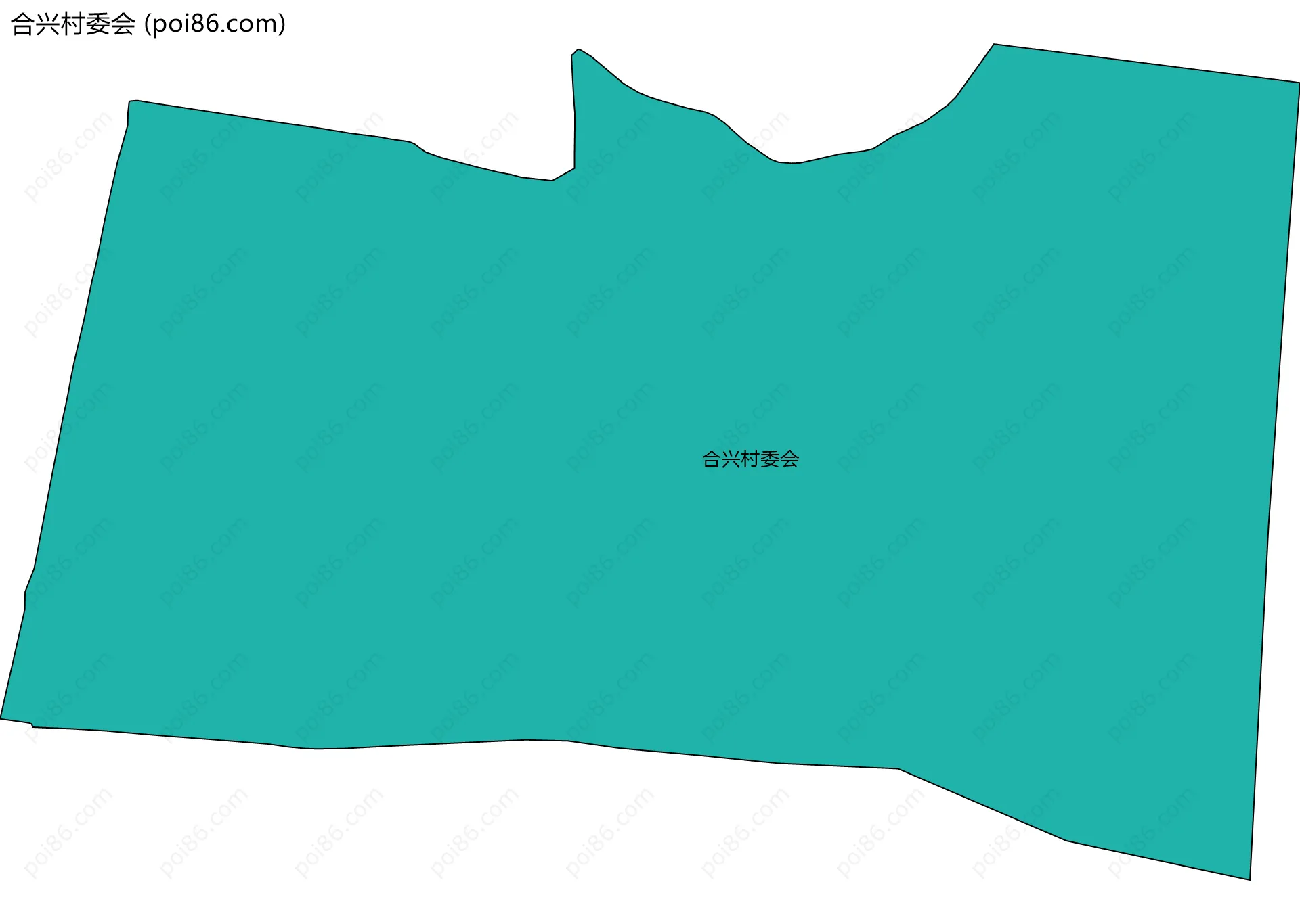 合兴村委会边界地图