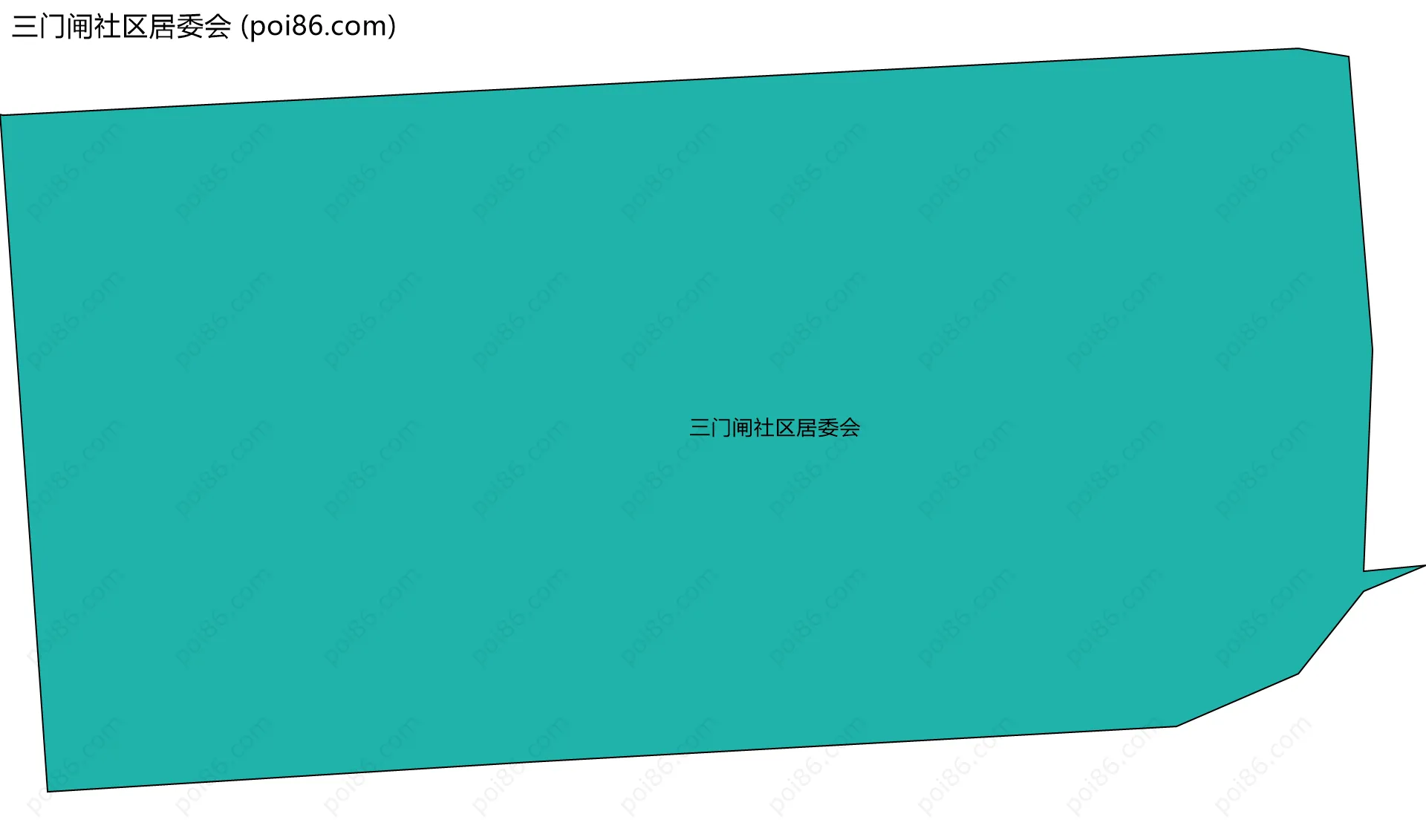三门闸社区居委会边界地图