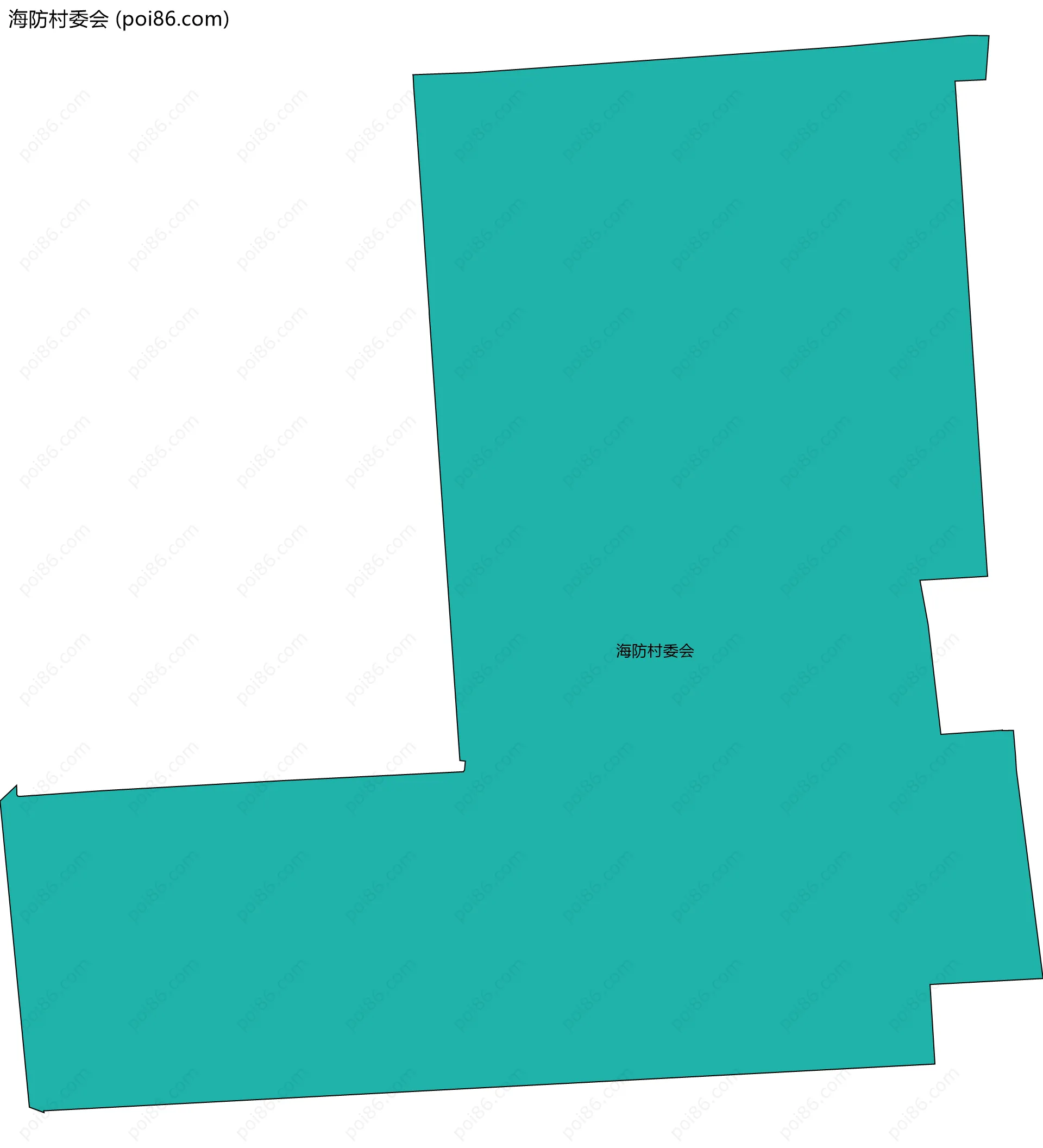 海防村委会边界地图