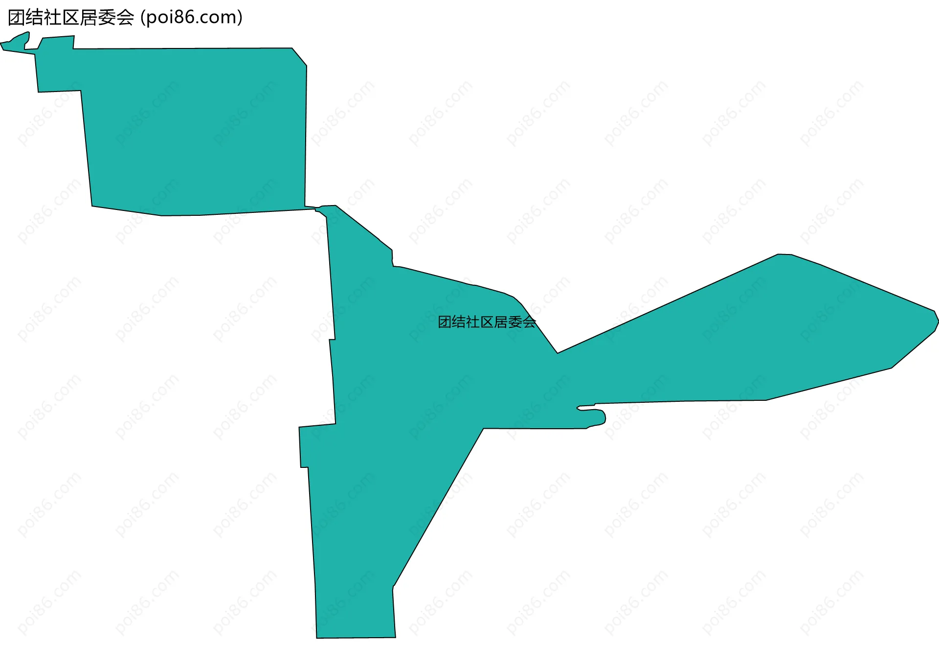 团结社区居委会边界地图
