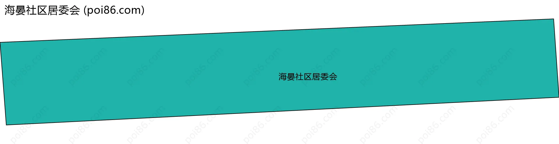 海晏社区居委会边界地图
