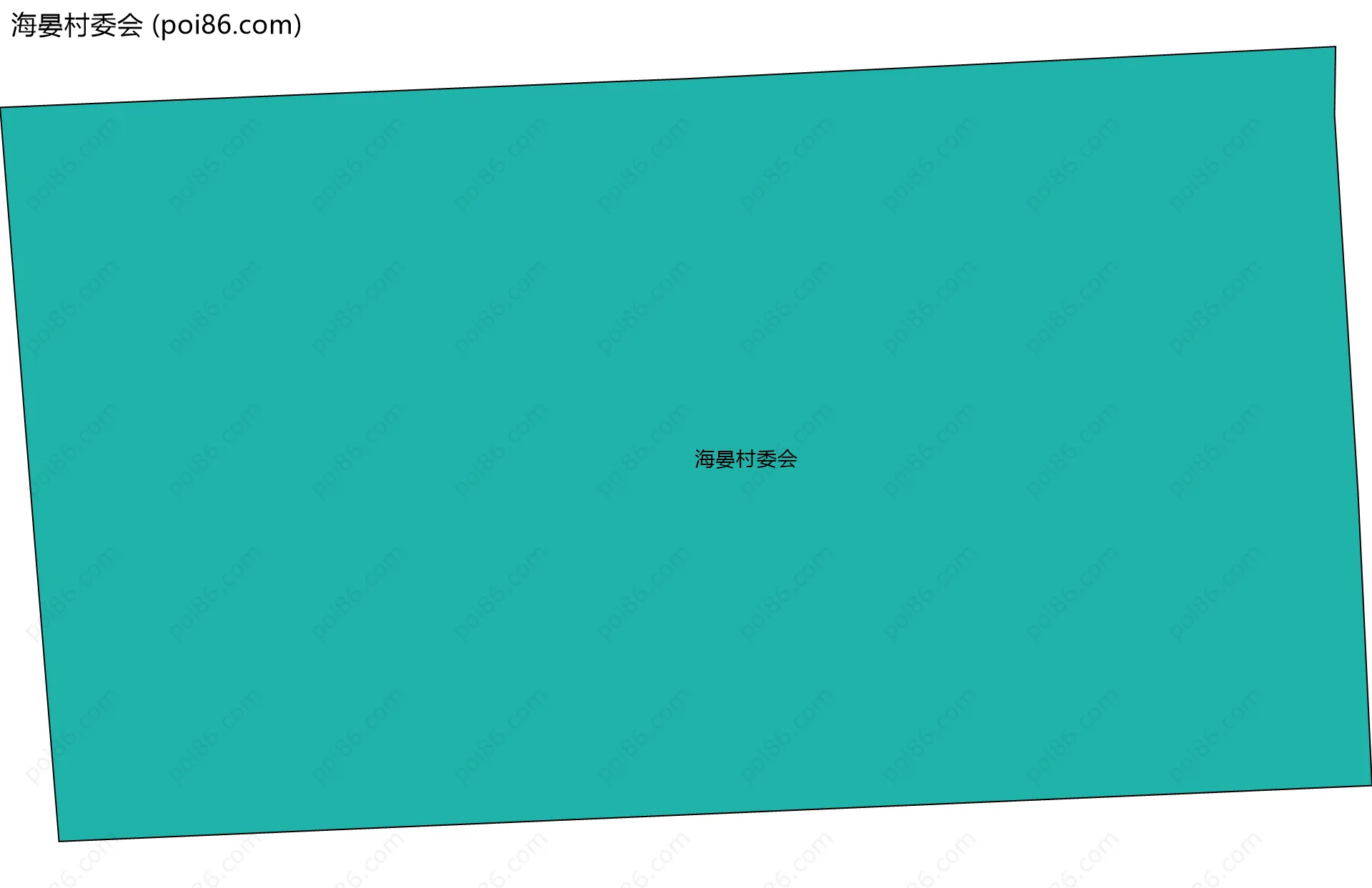 海晏村委会边界地图