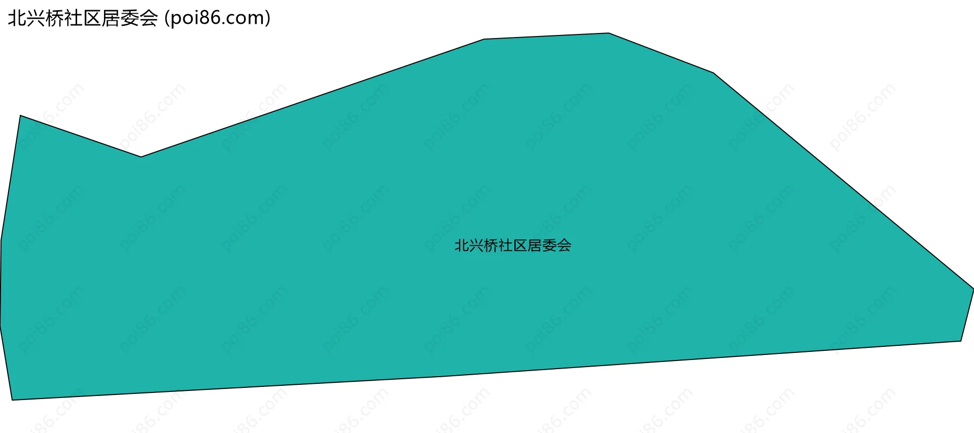 北兴桥社区居委会边界地图