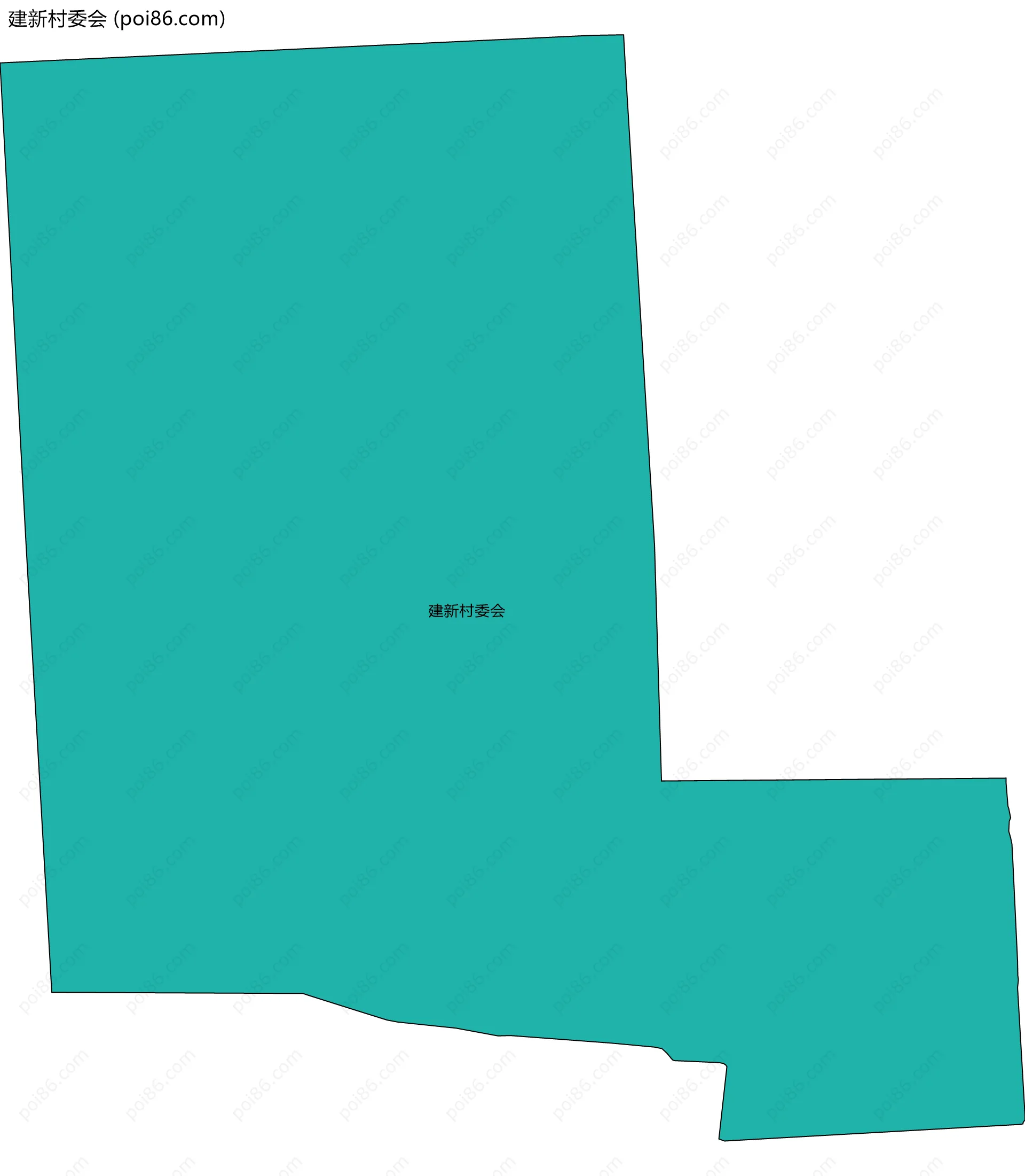 建新村委会边界地图