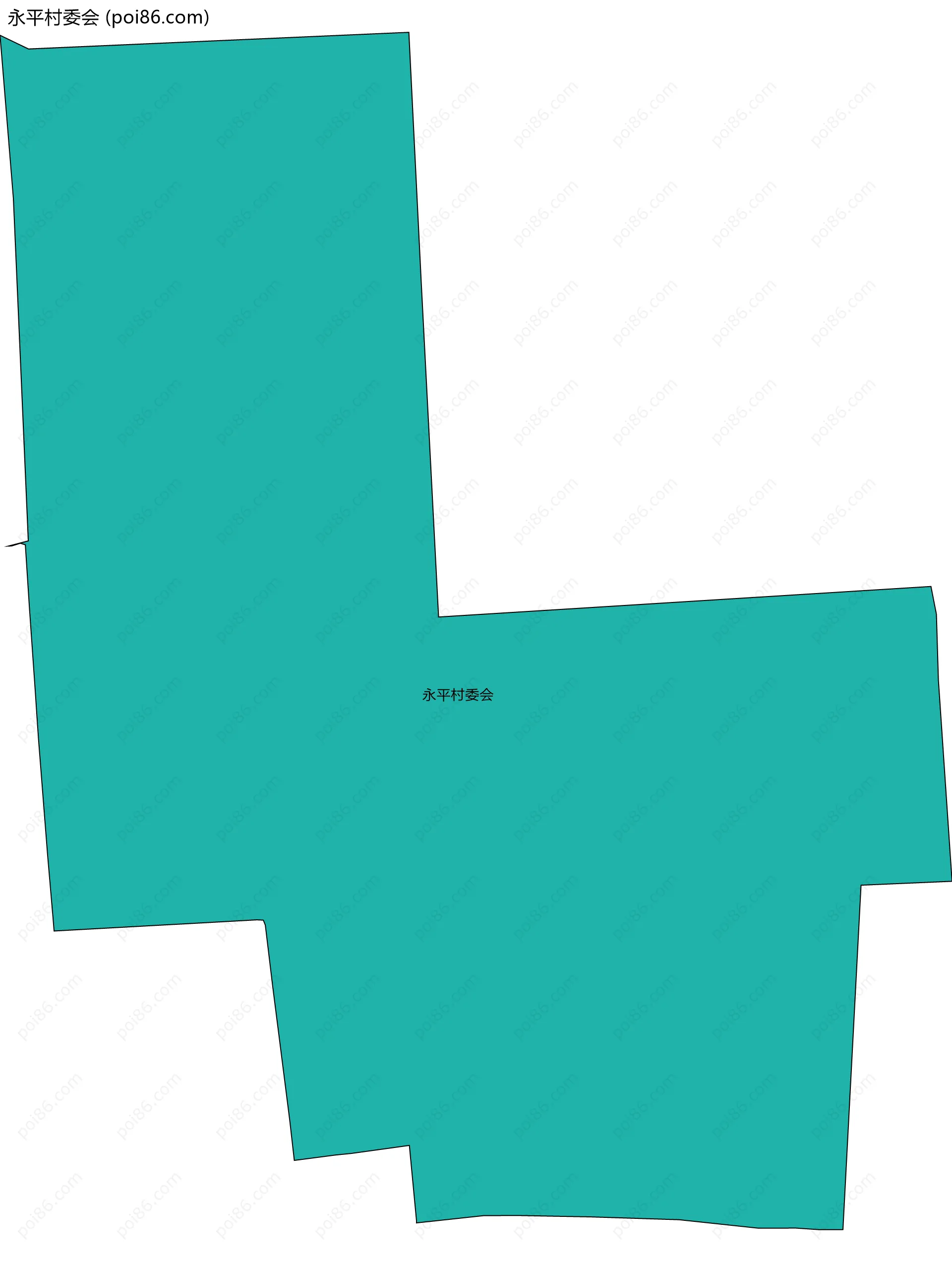 永平村委会边界地图