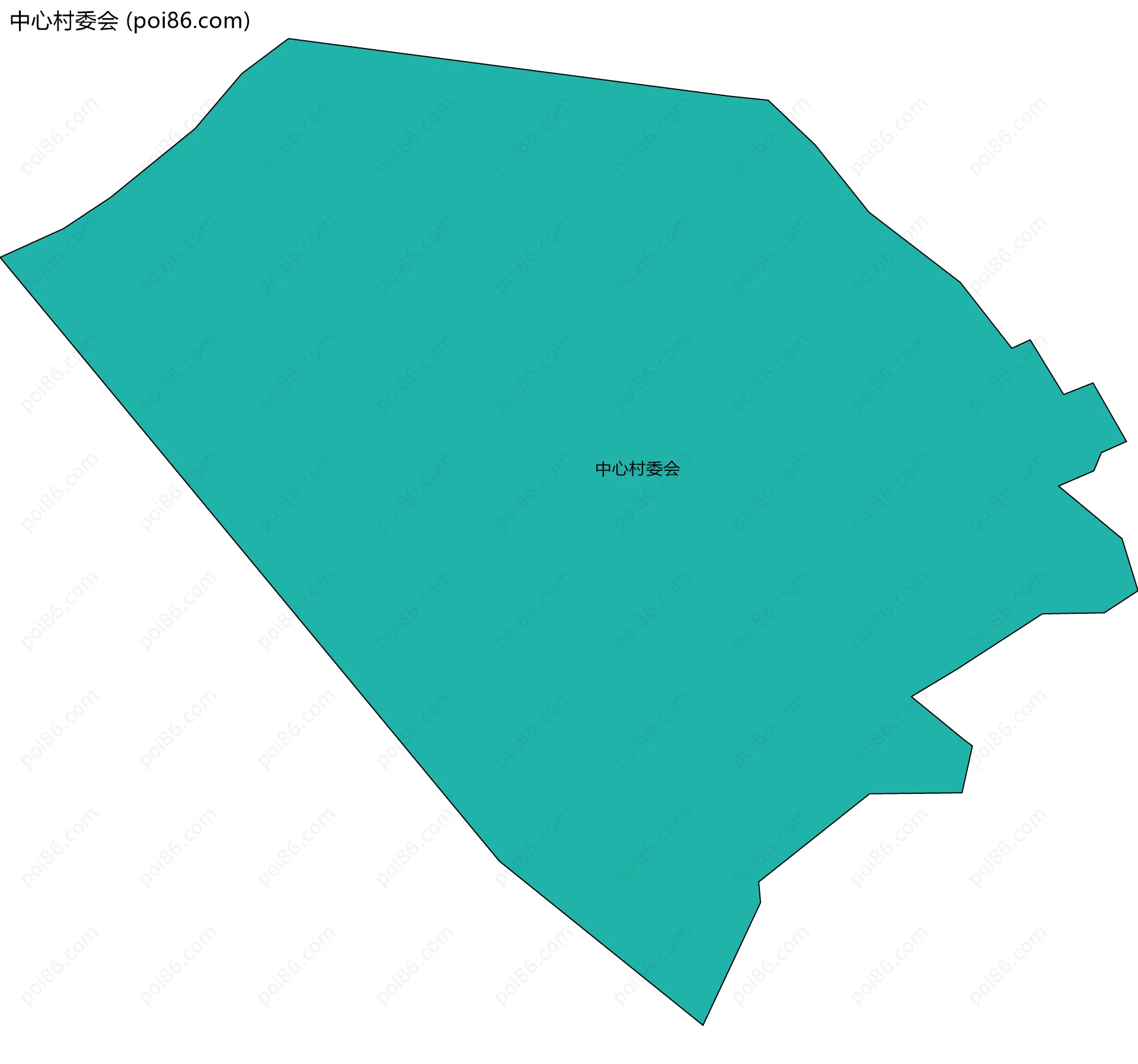 中心村委会边界地图