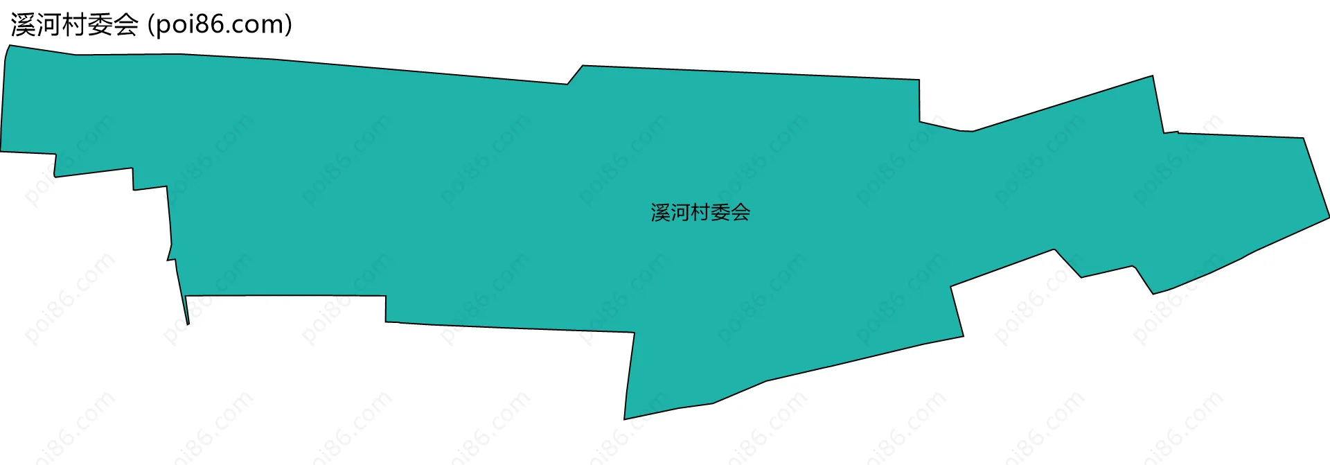 溪河村委会边界地图