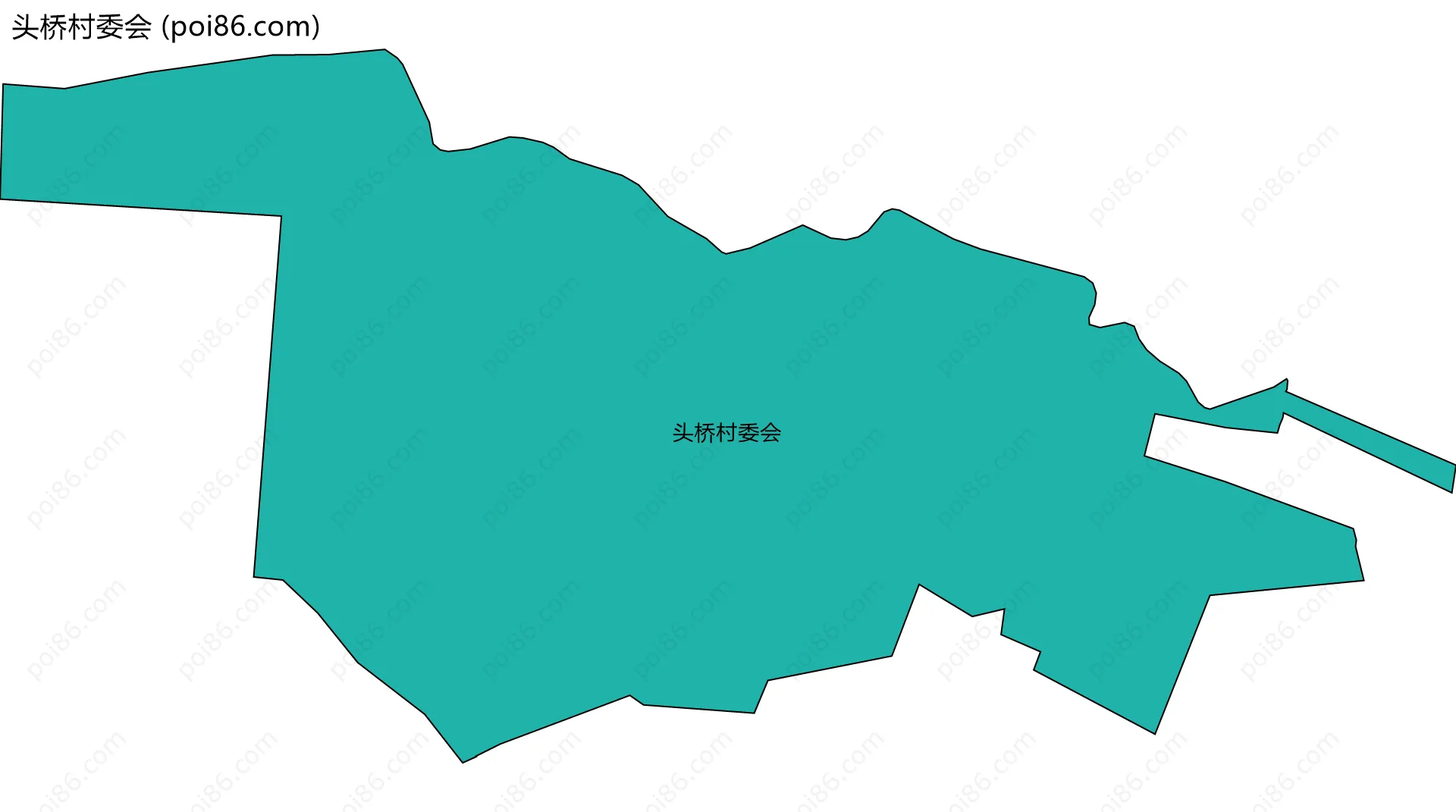 头桥村委会边界地图